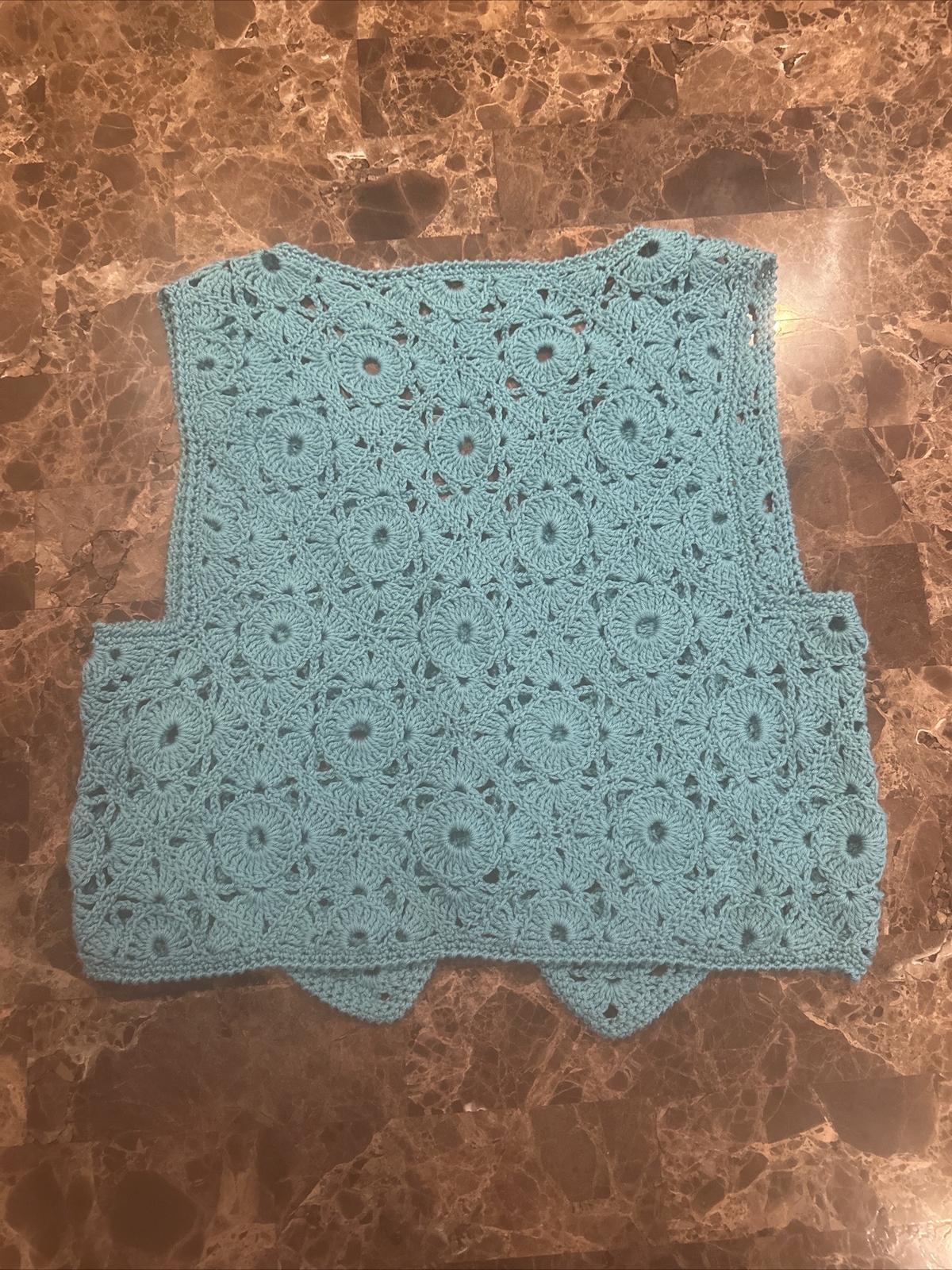 Vintage Crochet Sweater Vest XS/S/M? Boho Kawaii Top Festival Fairy Whimsy CUTE!