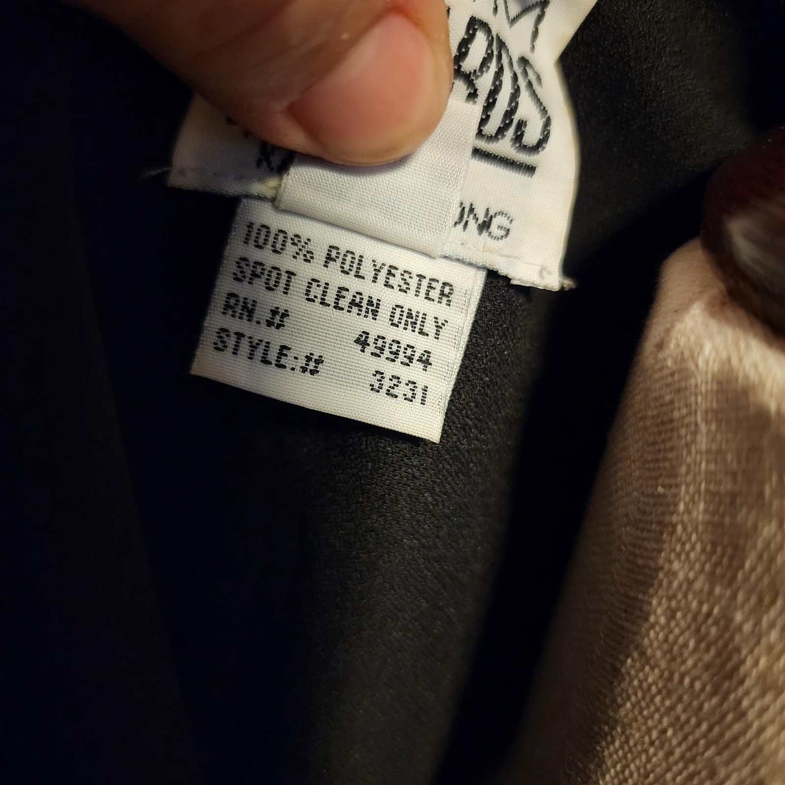 R&M Richards Karen Kwong Vintage Black Sparkling Dress Jacket Frog Closure 16
