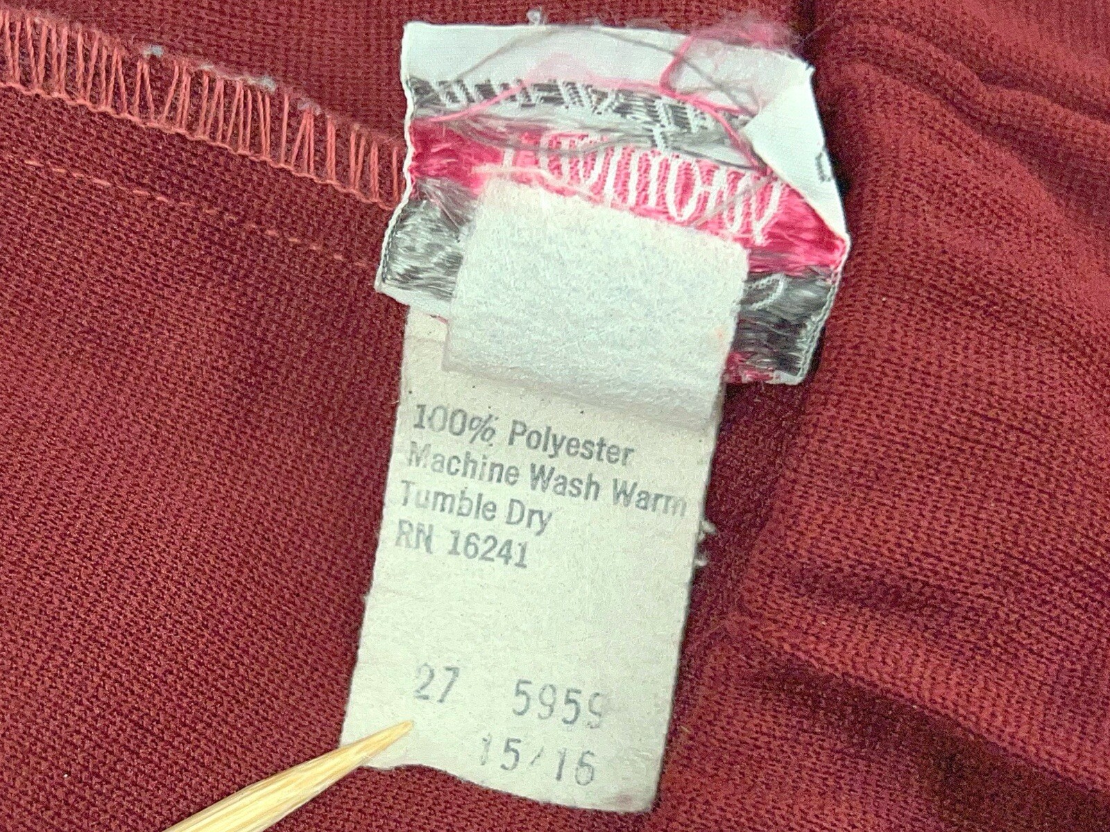 Vintage Bell Bottom Wide Leg Pants Hippie 1970s Burgundy Alden’s