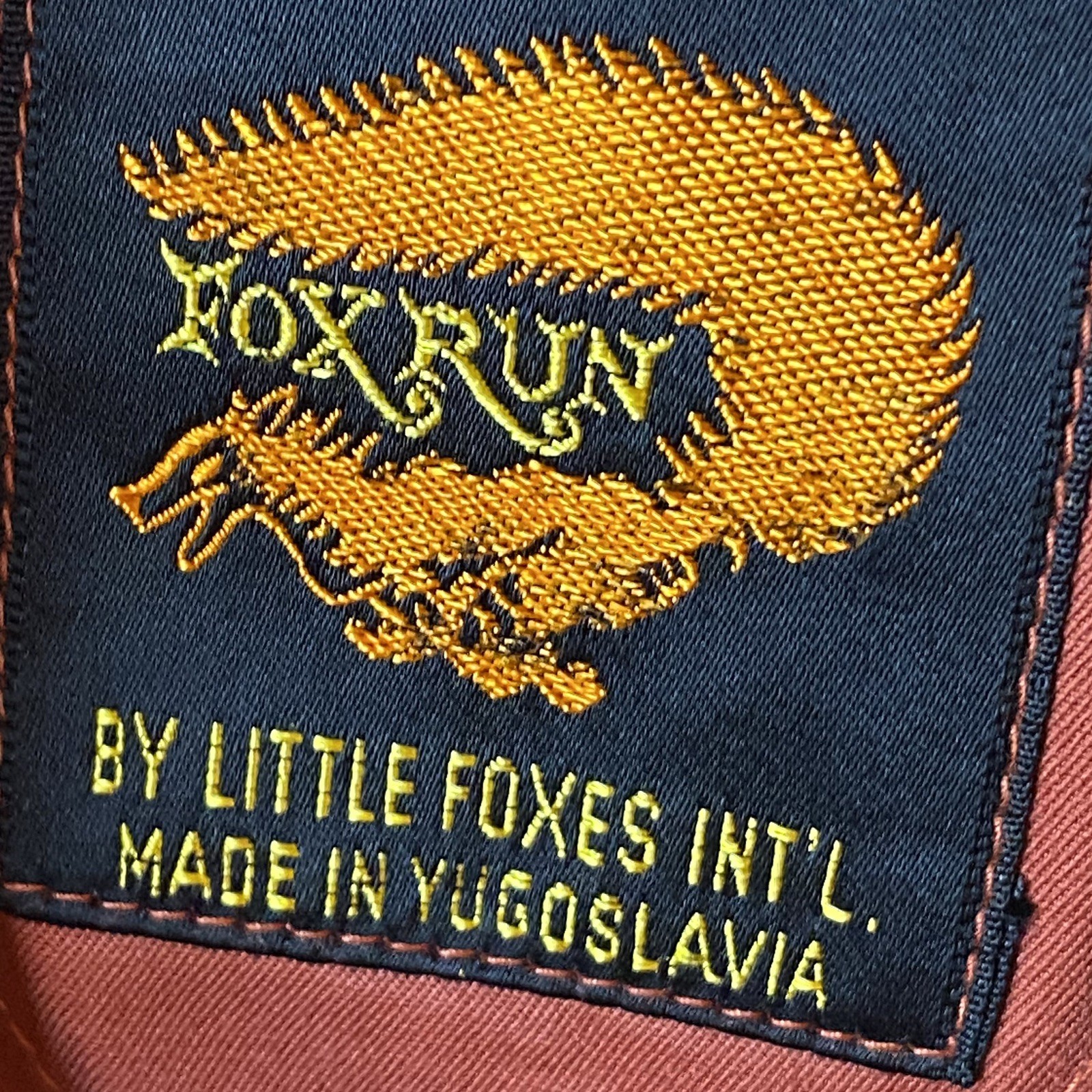 Vintage Fox Run Elegant Trench Coat-Double Breasted Yugoslavia Made Little Foxes