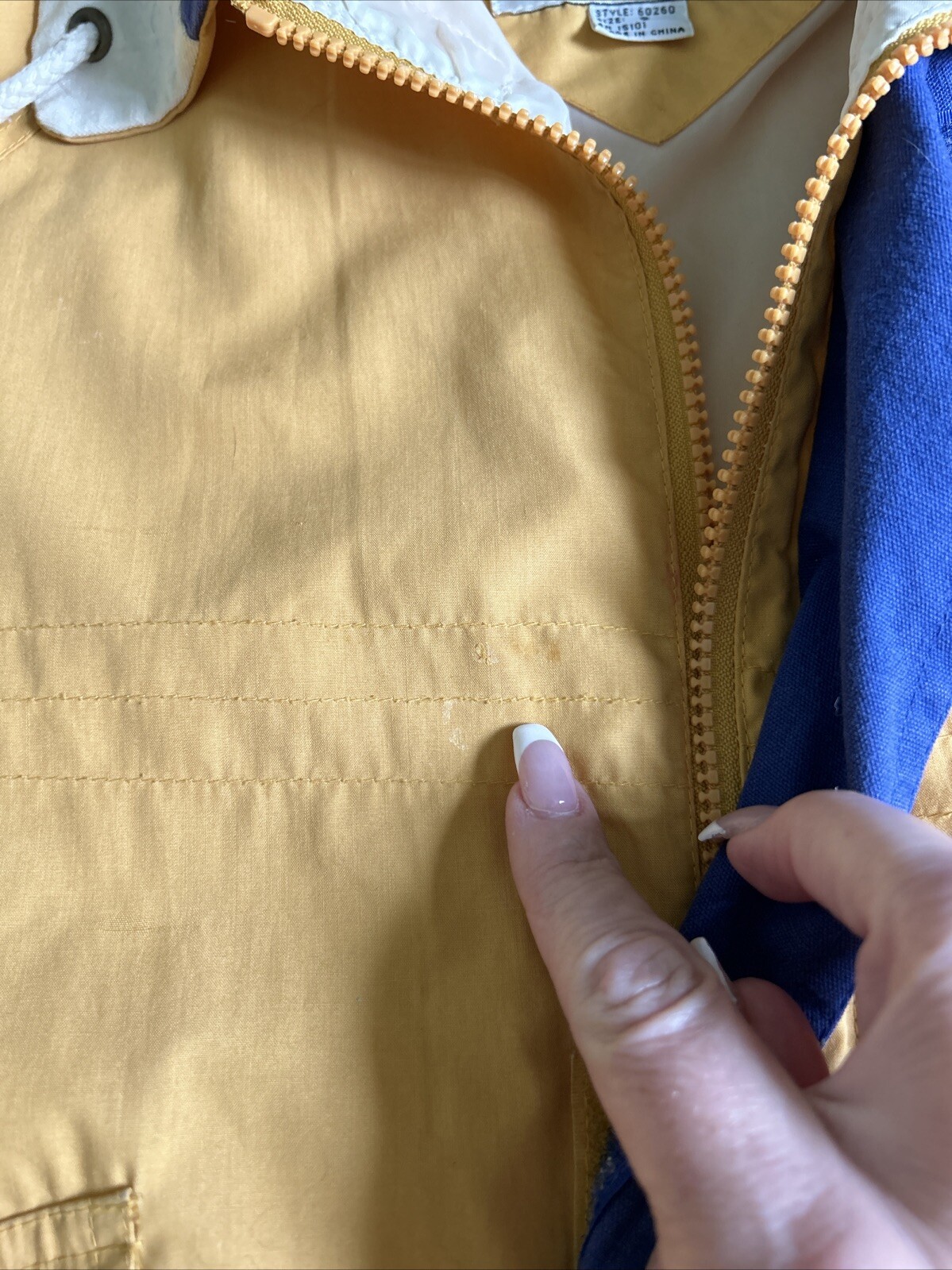 VTG ~ 1980s ~ McGregor Anti-Breeze Yellow & Blue Bomber Style Windbreaker Sz. S