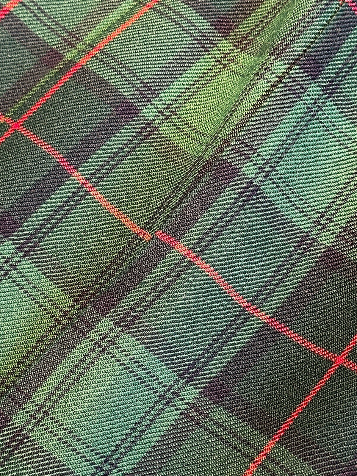 Vintage Florence Walsh Green Blue Red Plaid Kilt Skirt Sz XS Pre-owned