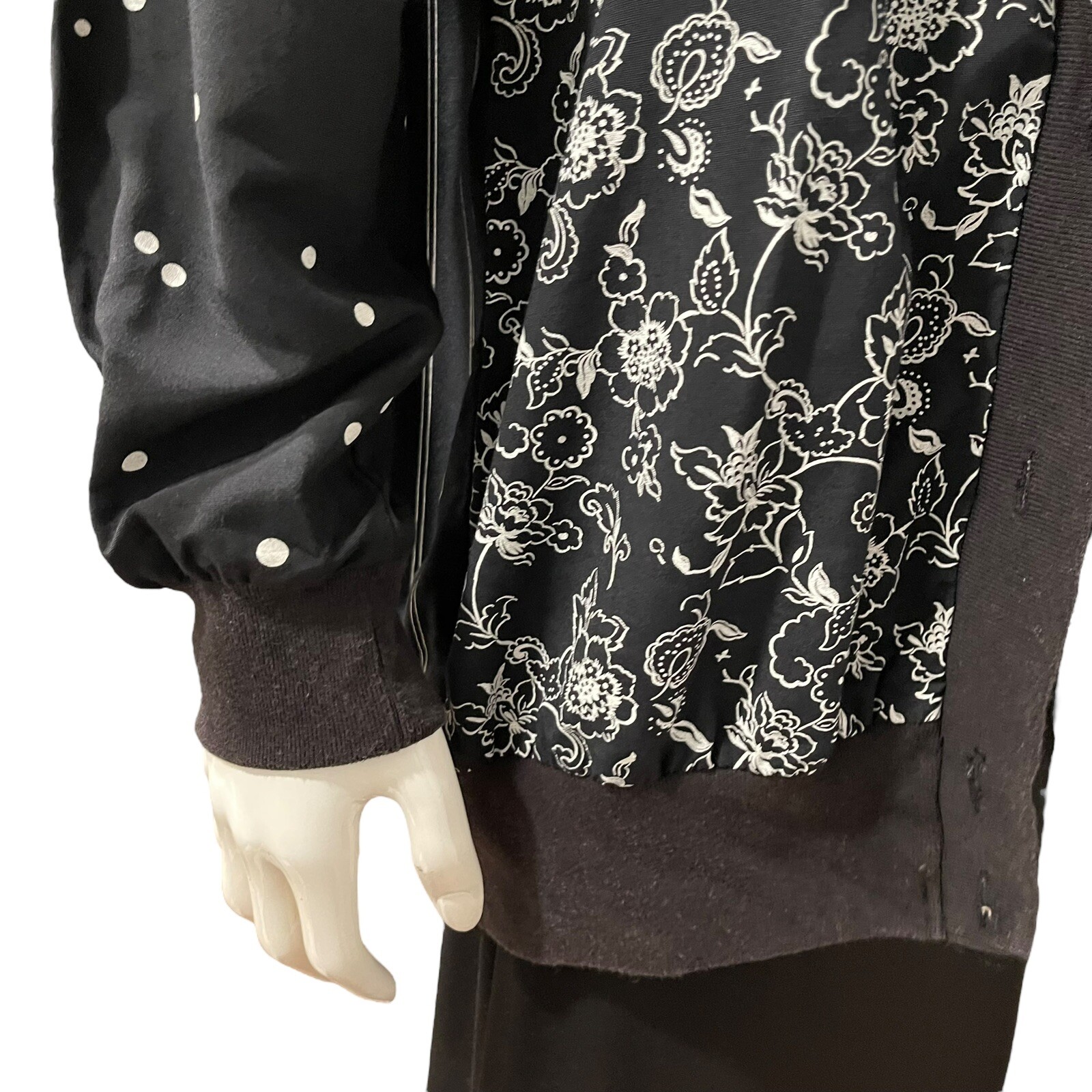 Vtg 1980s Nina St Claire Women’s M Pullover Top Shirt Button Jacket Cardigan