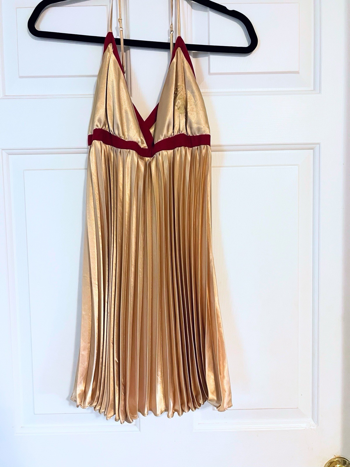 Vintage Y2K Baby Phat Satin Pleated Night Gown NWT