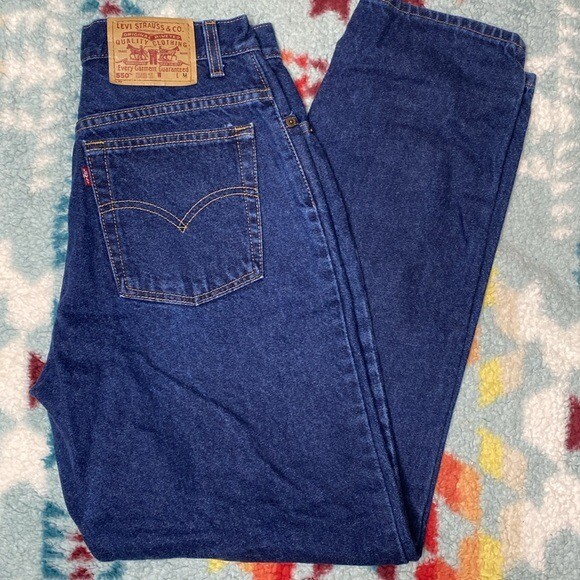 Levi’s vintage relaxed fit tapered leg 550 jeans 12 usa made
