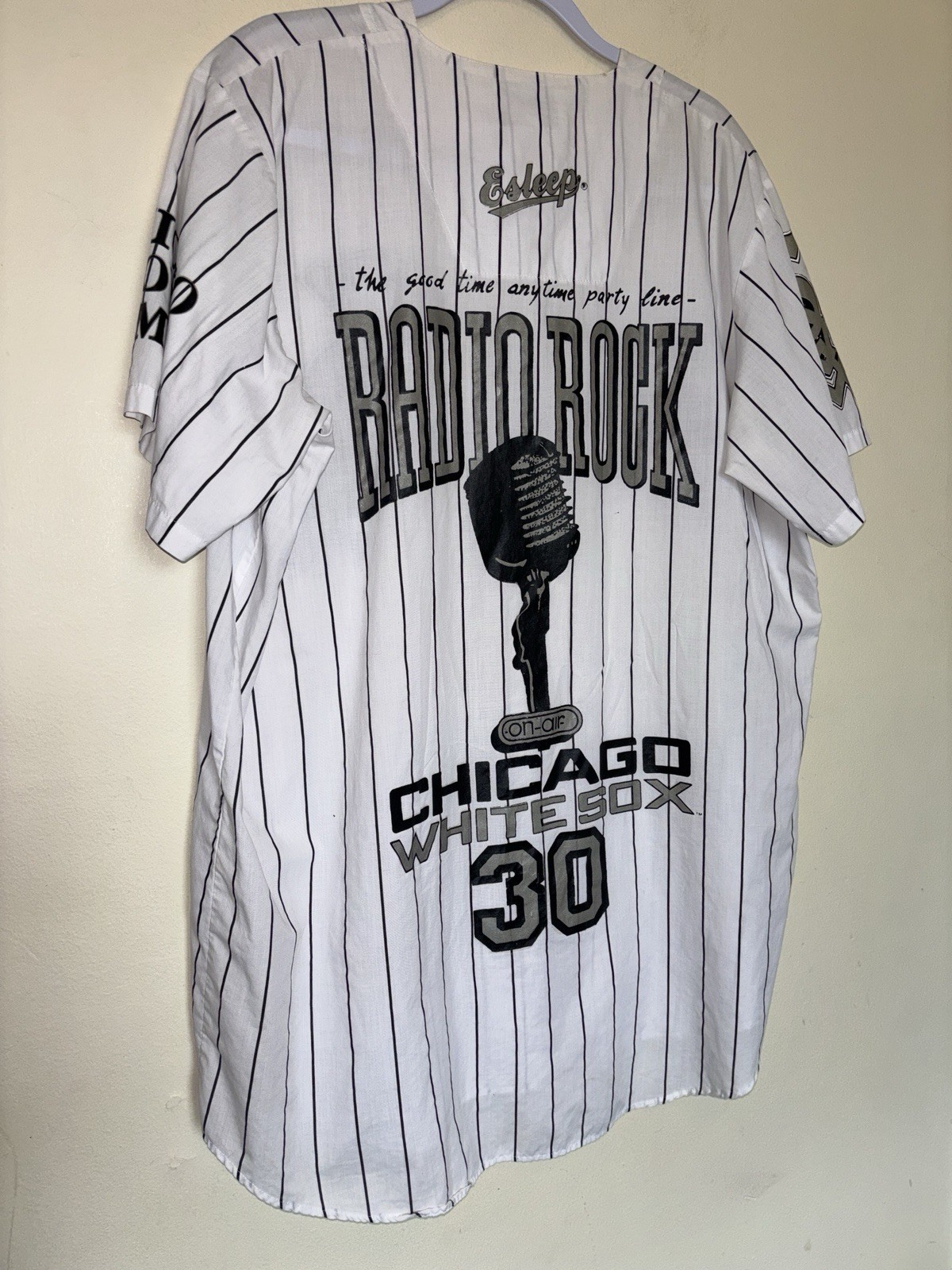 Vintage 90s Esleep Chicago White Sox Pajama Sleep Nightshirt O/S Loungewear