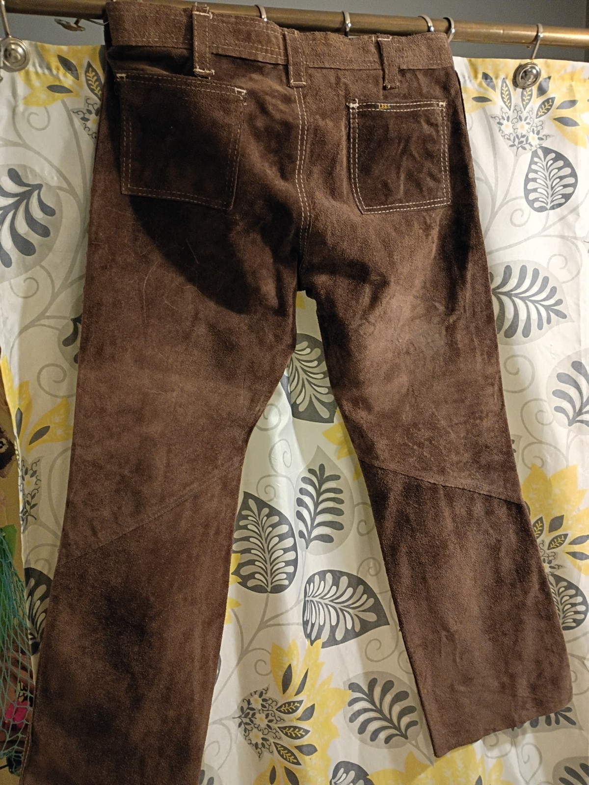 Vintage Lee 1970s”Hiphugger” Reversible Suede/Leather Pants Rare! Rare!