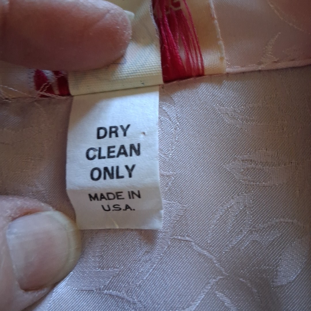 VTG 80s Katie Mfg Jacquard Peplum Dress Sz 8 Career Church Knee Length USA