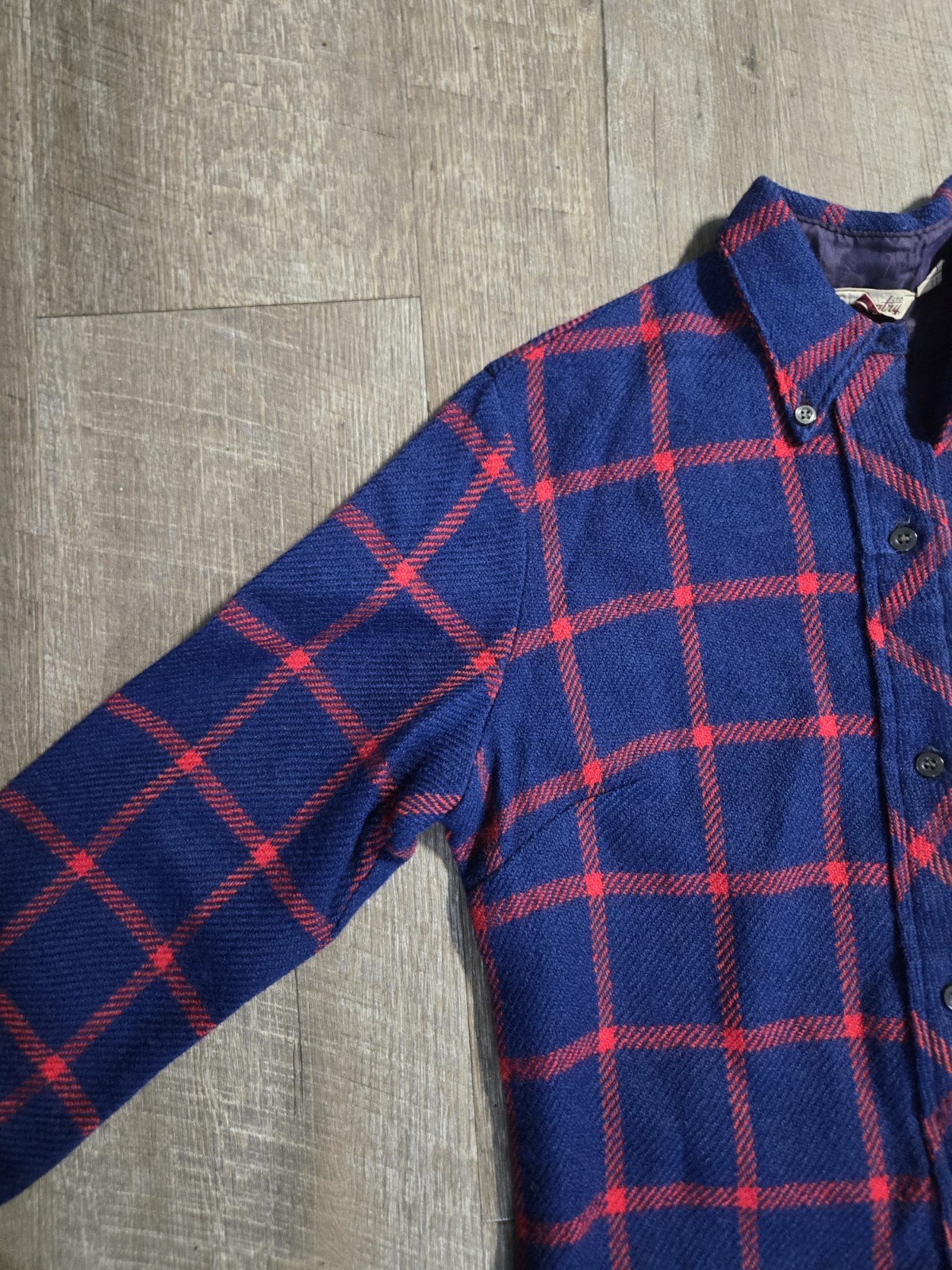 Vintage 1970s Langtry Women’s Plaid Shirt Dress Size 11/12 Long Sleeve Button Up