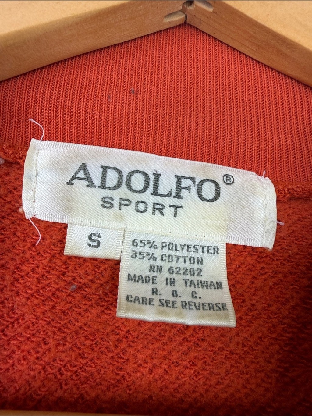 Vintage Sweatshirt Womens Small Orange Tiger Print Green Glitter 80s Loose Fit