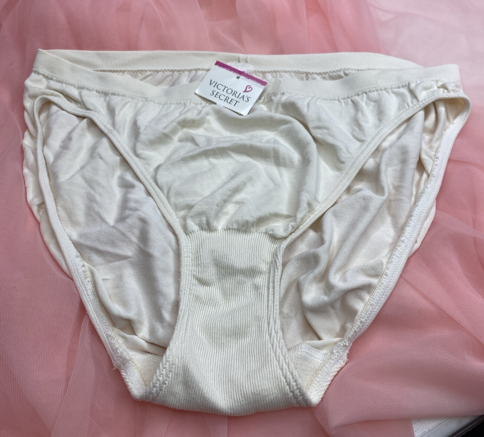 Vtg 90’s VICTORIA’S SECRET Bikini Panties SOFT Tactel Nylon Spandex Small NOS