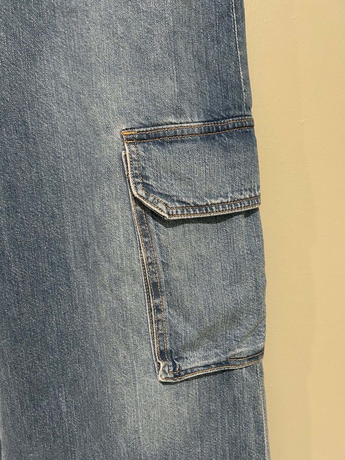 Veronica Beard Jeans Belisa Wide Leg High Rise Cargo Pants Size 27