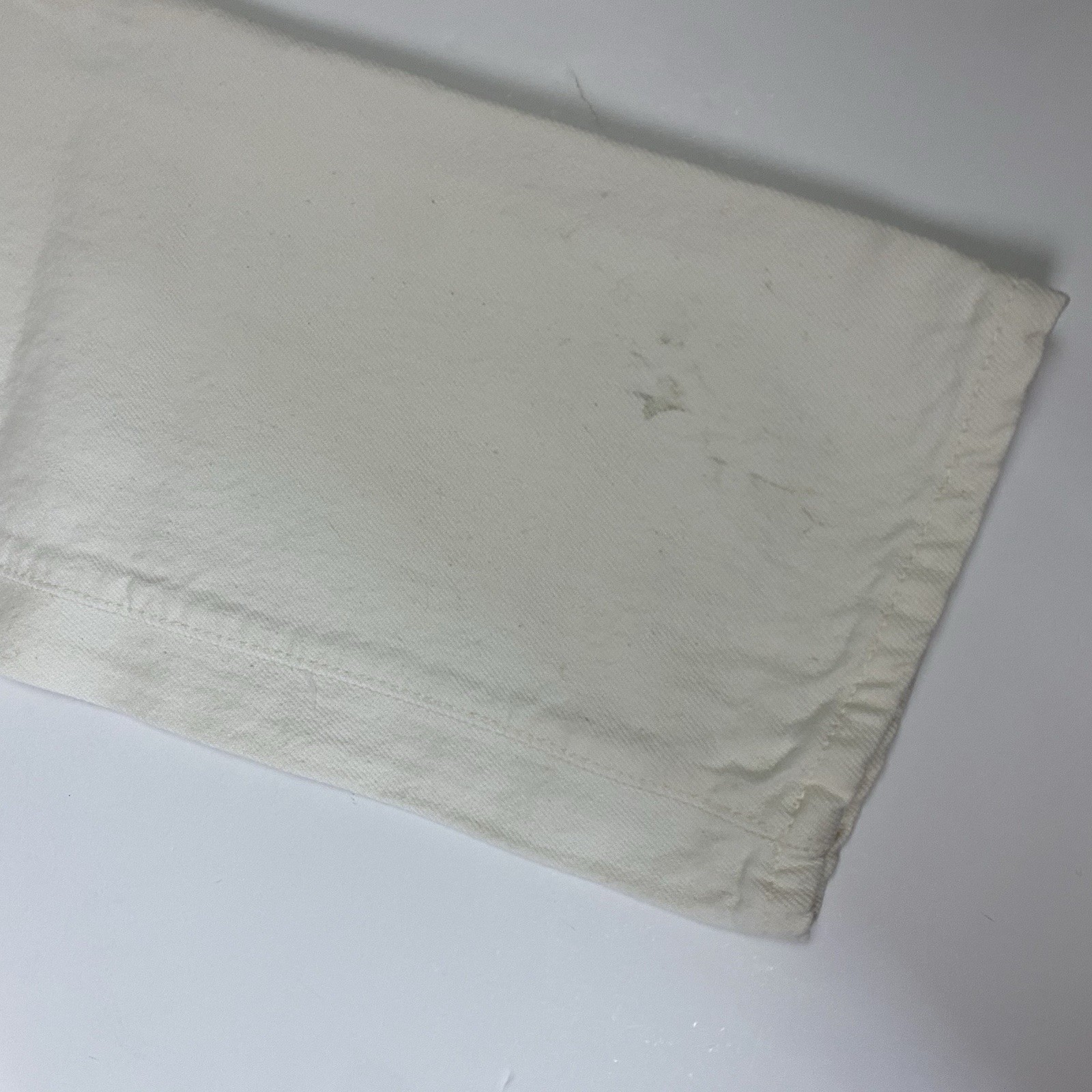 Vintage Levi’s 501 Jeans White Button Fly 80s 90s Size 13LONG Fits 30×33