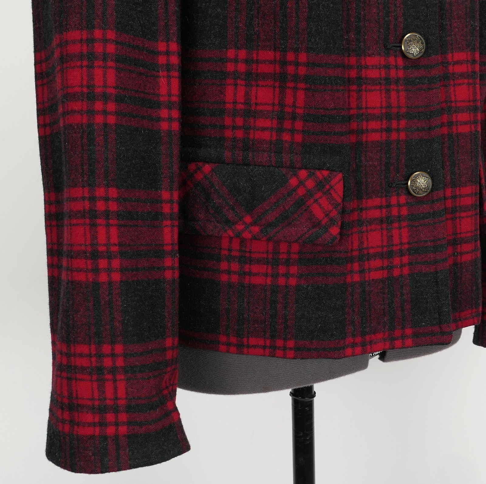 VTG Pendleton Traveller Buffalo Plaid Virgin Wool Shirt Jacket S/M True ’50s VTG