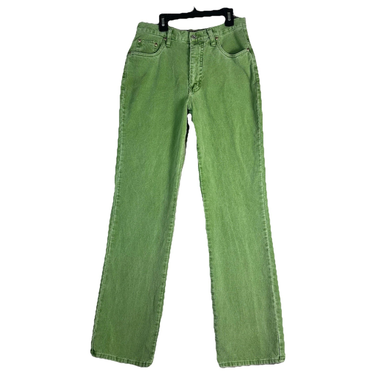 90’s/Y2K express Lime Green corduroy Pants Grunge Riot Girl Indie Sleaze Sz 6