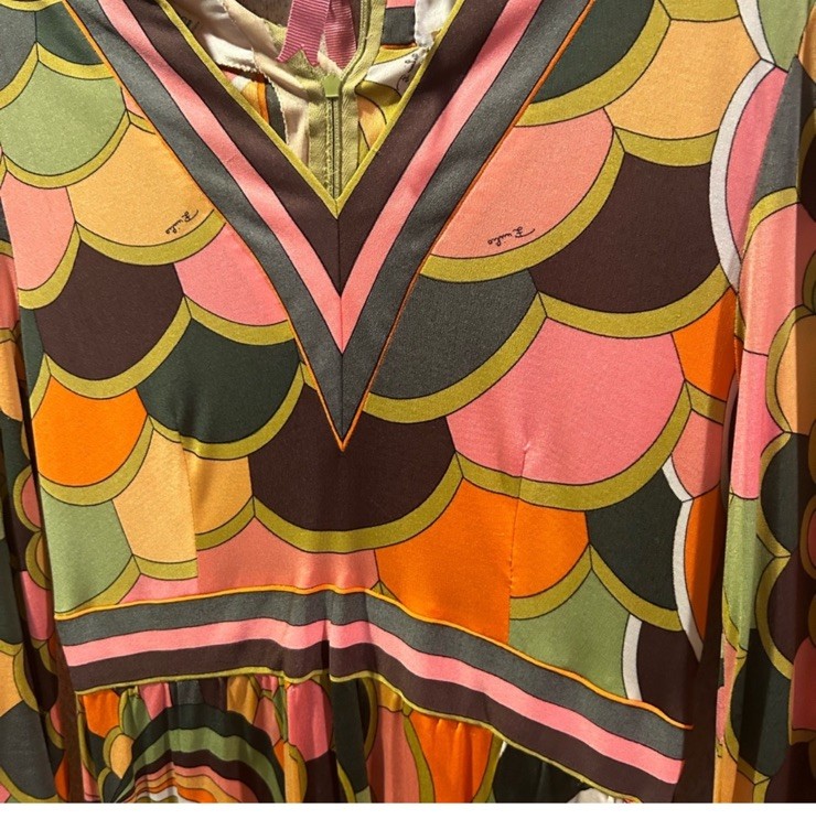 Vintage Emilio Pucci 10 4 Jersey Silk Dress