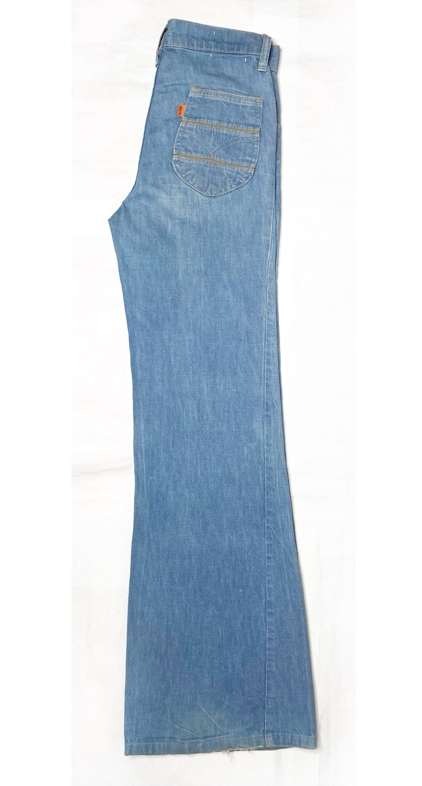【RARE】Vintage 1978 Levi’s ✤ Fresh Produce Bell Bottom Orange Tab Jeans Fit 27×32