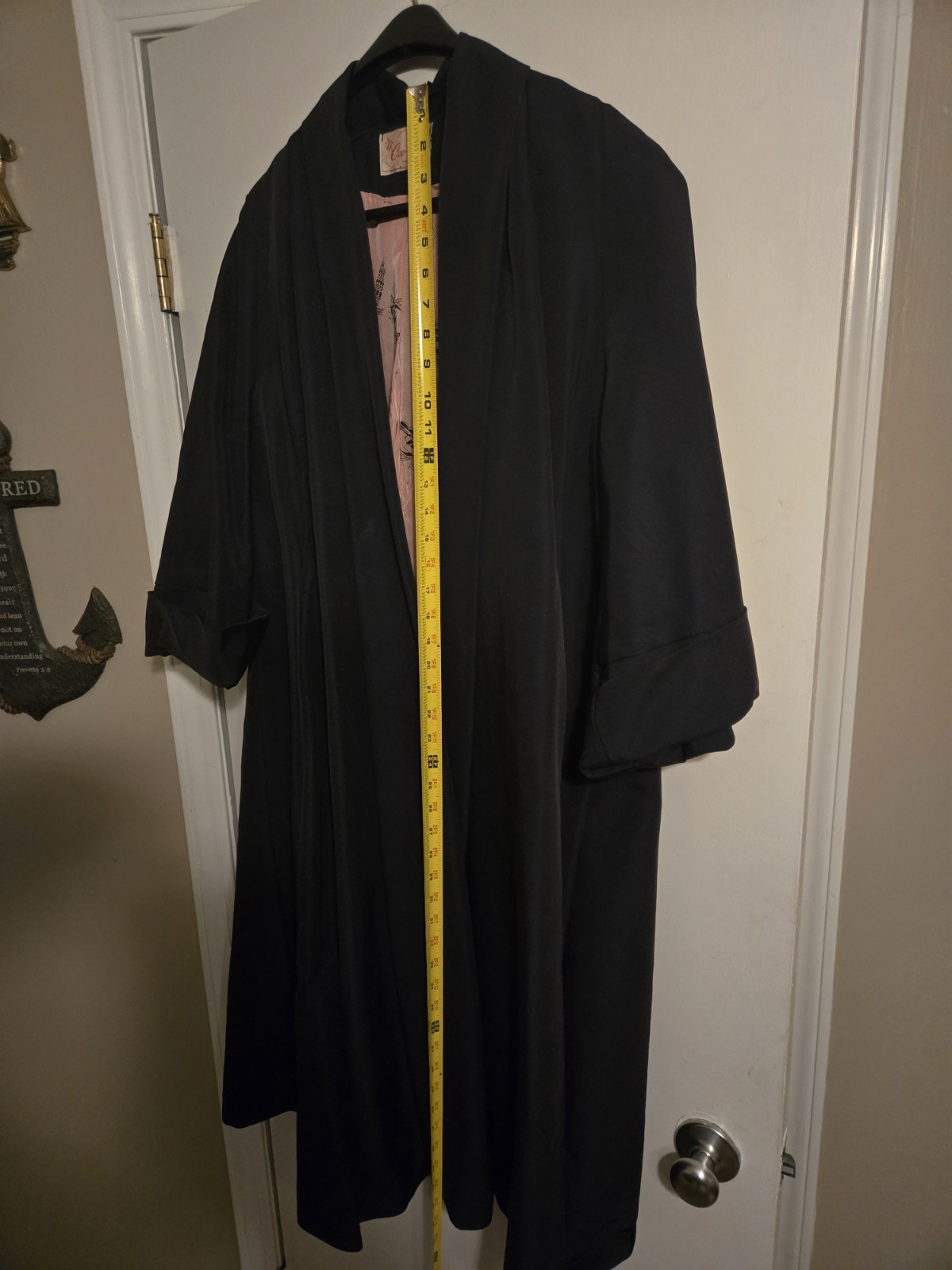 Vintage Cee-Dee Coat Black Lined Women’s
