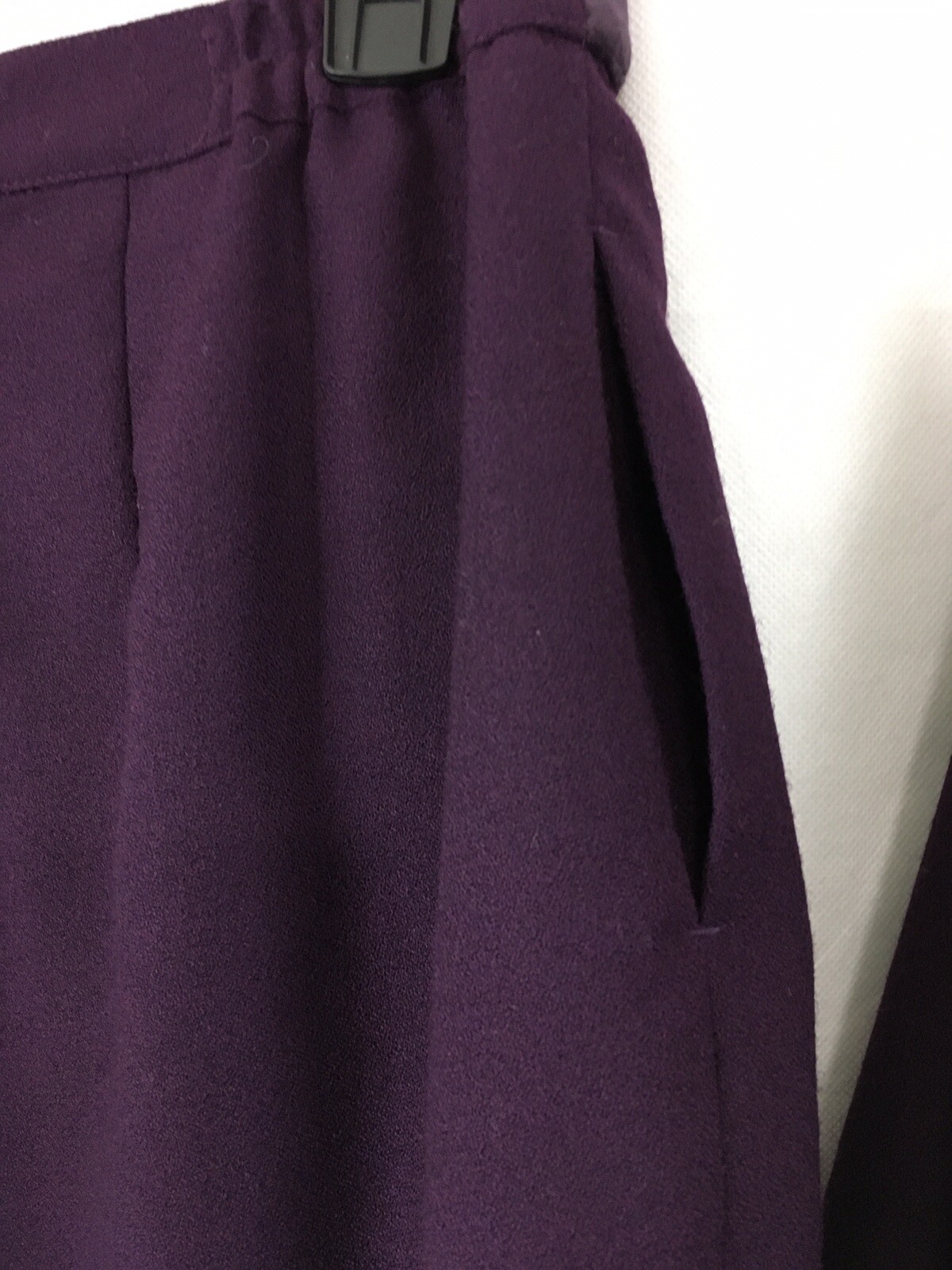Vintage EMILY 100%Wool StretchWaist Pencil Skirt Jacket Velvet Collar Woman’s 12
