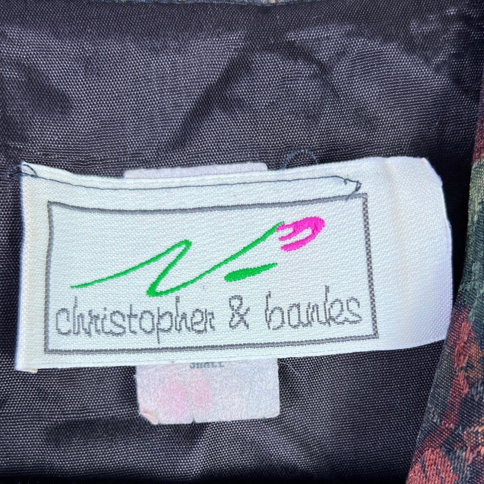 90s Christopher Banks Floral Tapestry Vest Women Small Whimsigoth Vintage
