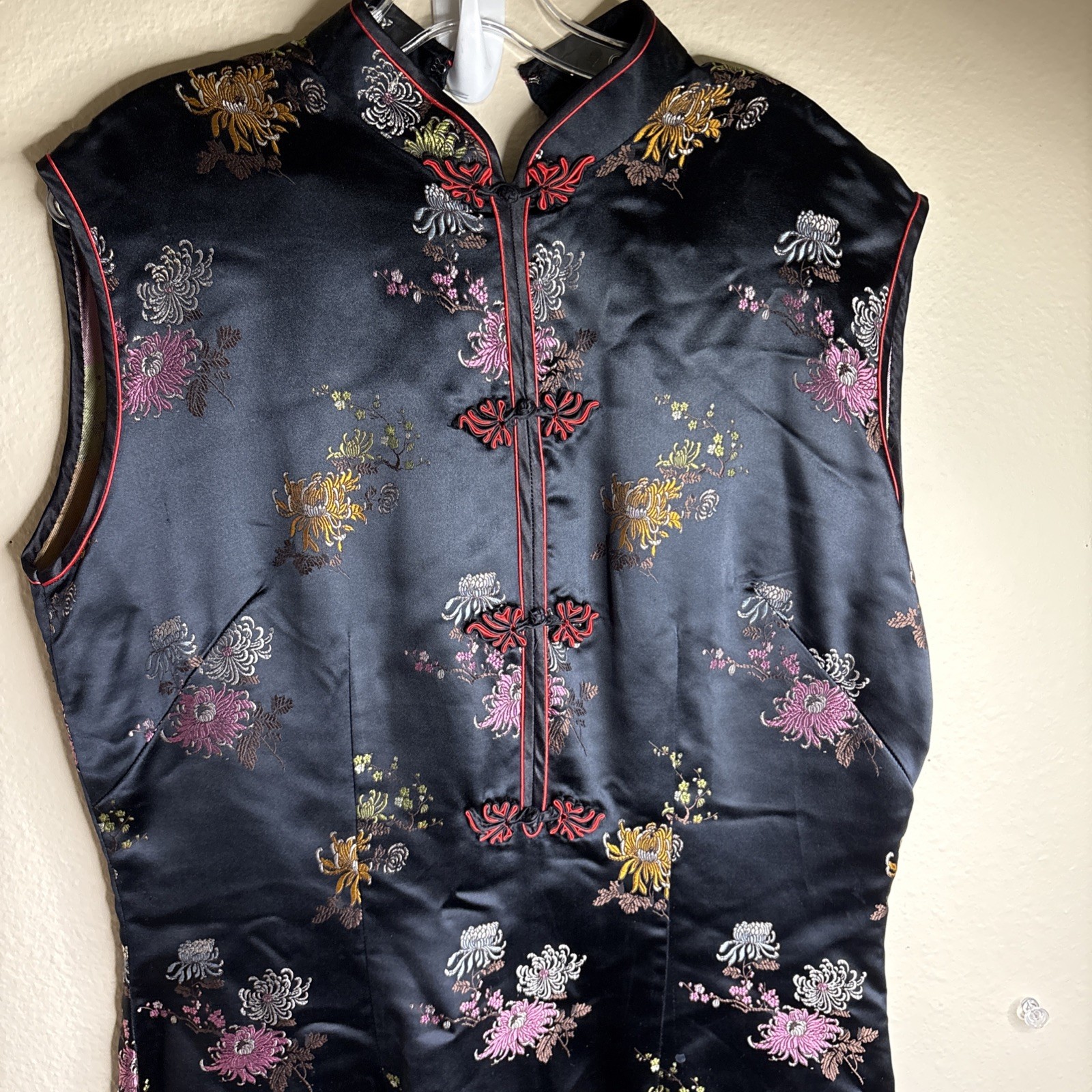 Vtg Oriental S.F. China Black Dress Womens Asian Kimono – 42