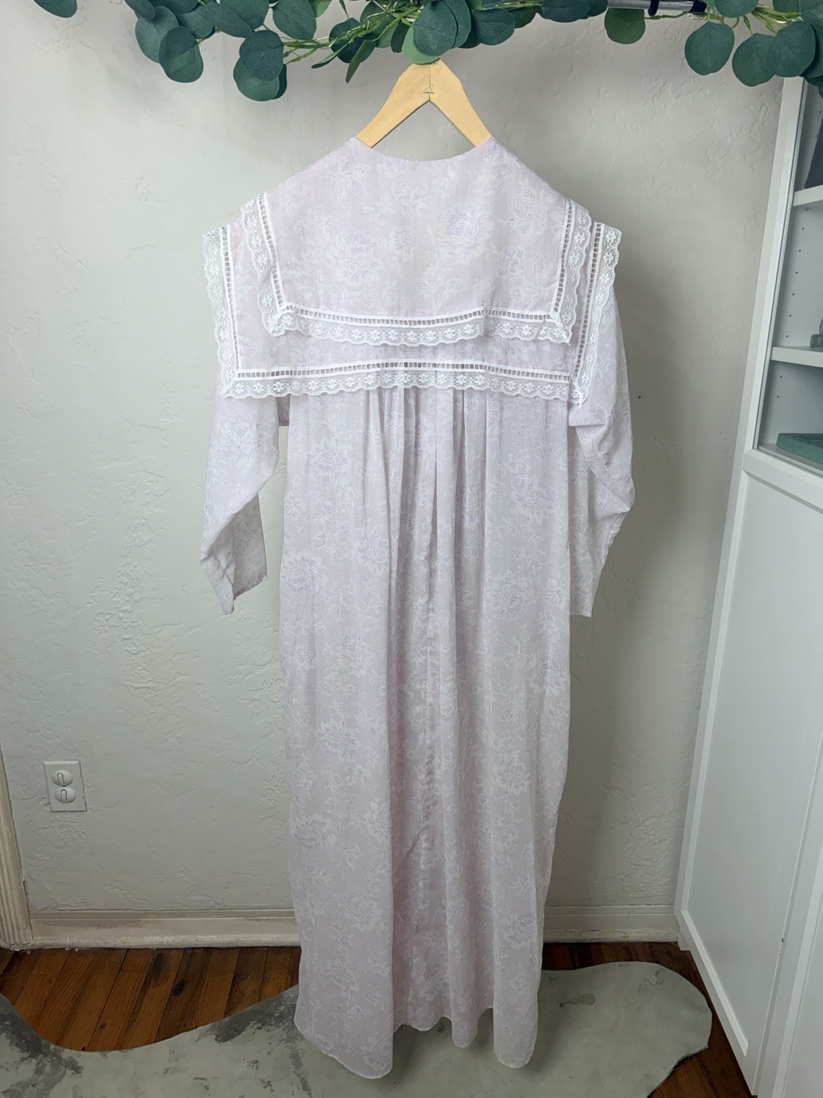 Vintage Gunne Sax by Jessica McClintock Pink Floral Nightgown | Cottagecore Sml