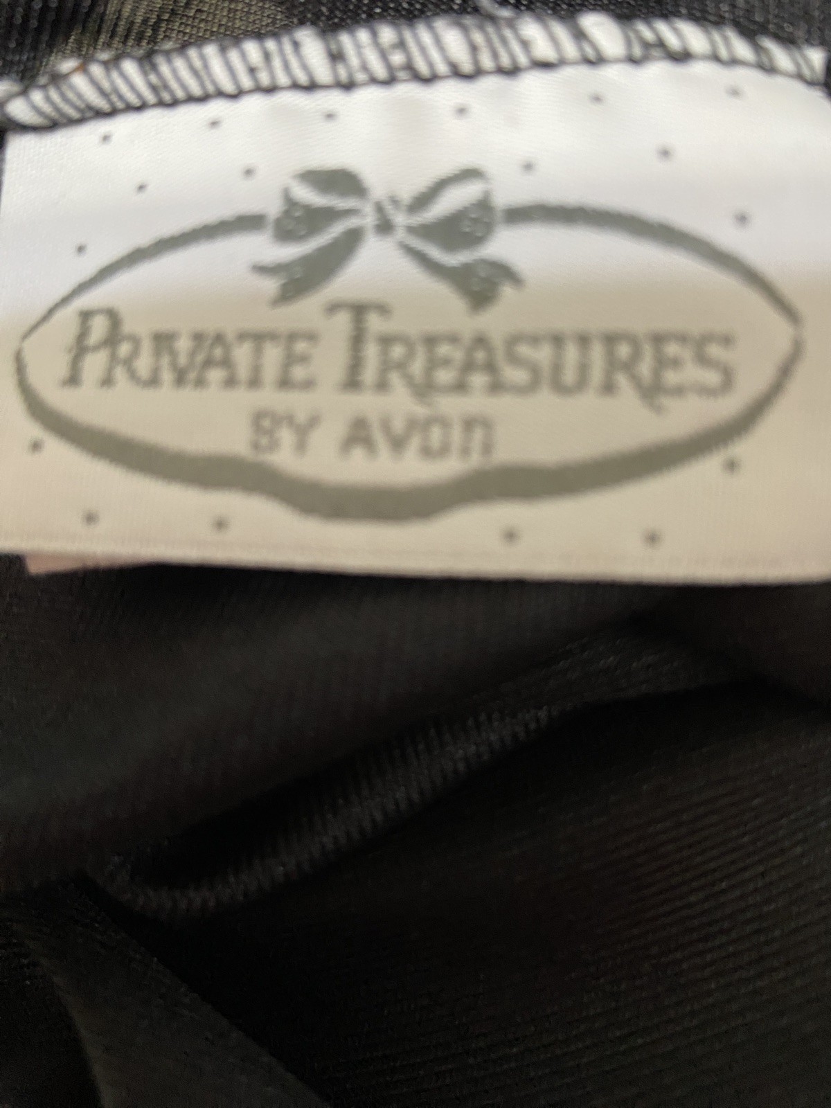 Black Camisole Private Treasures by Avon Size Small (8-10) 100% Nylon