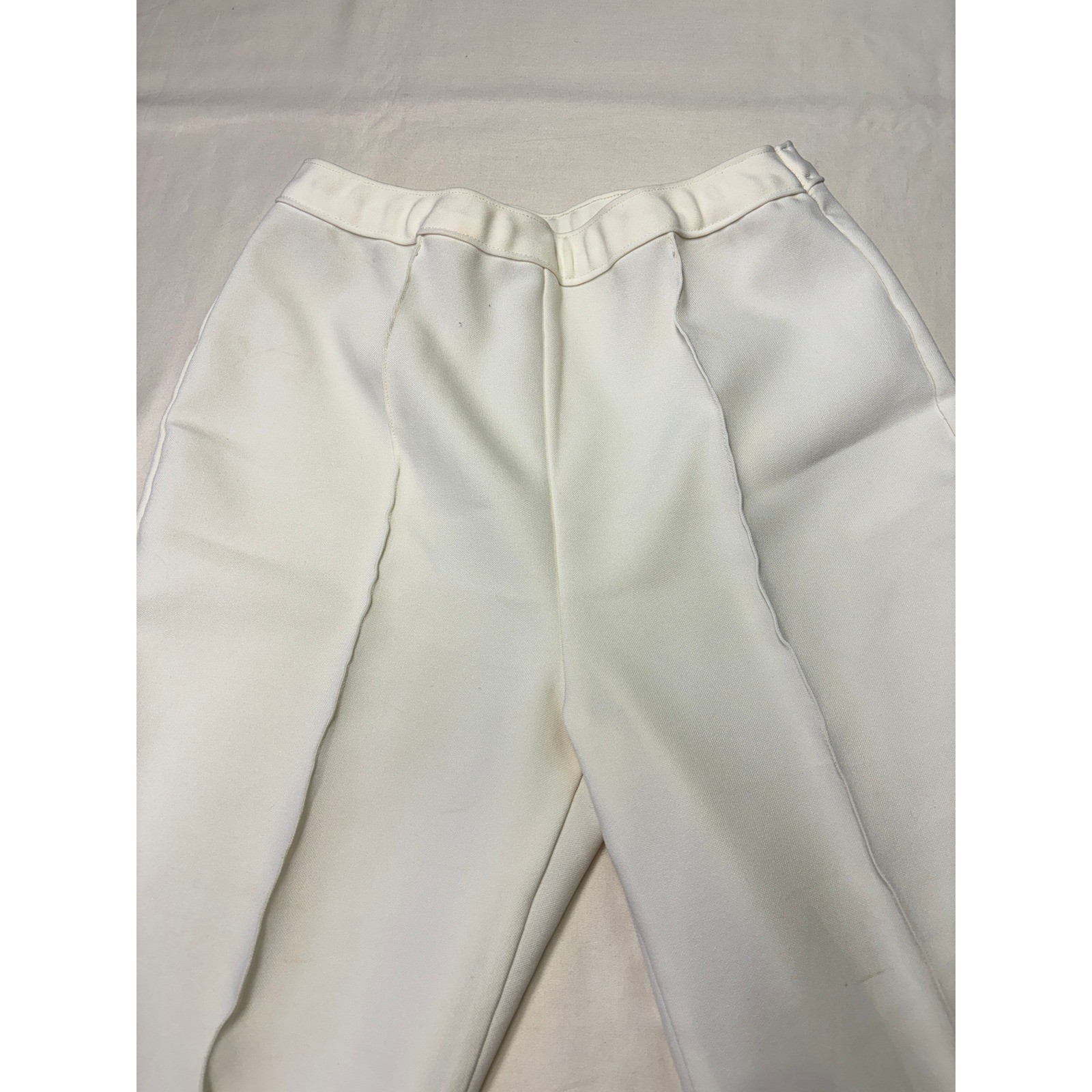 Vintage Levi Strauss Bend Over Pants Off White Cream High Rise 10 W26 L28 USA