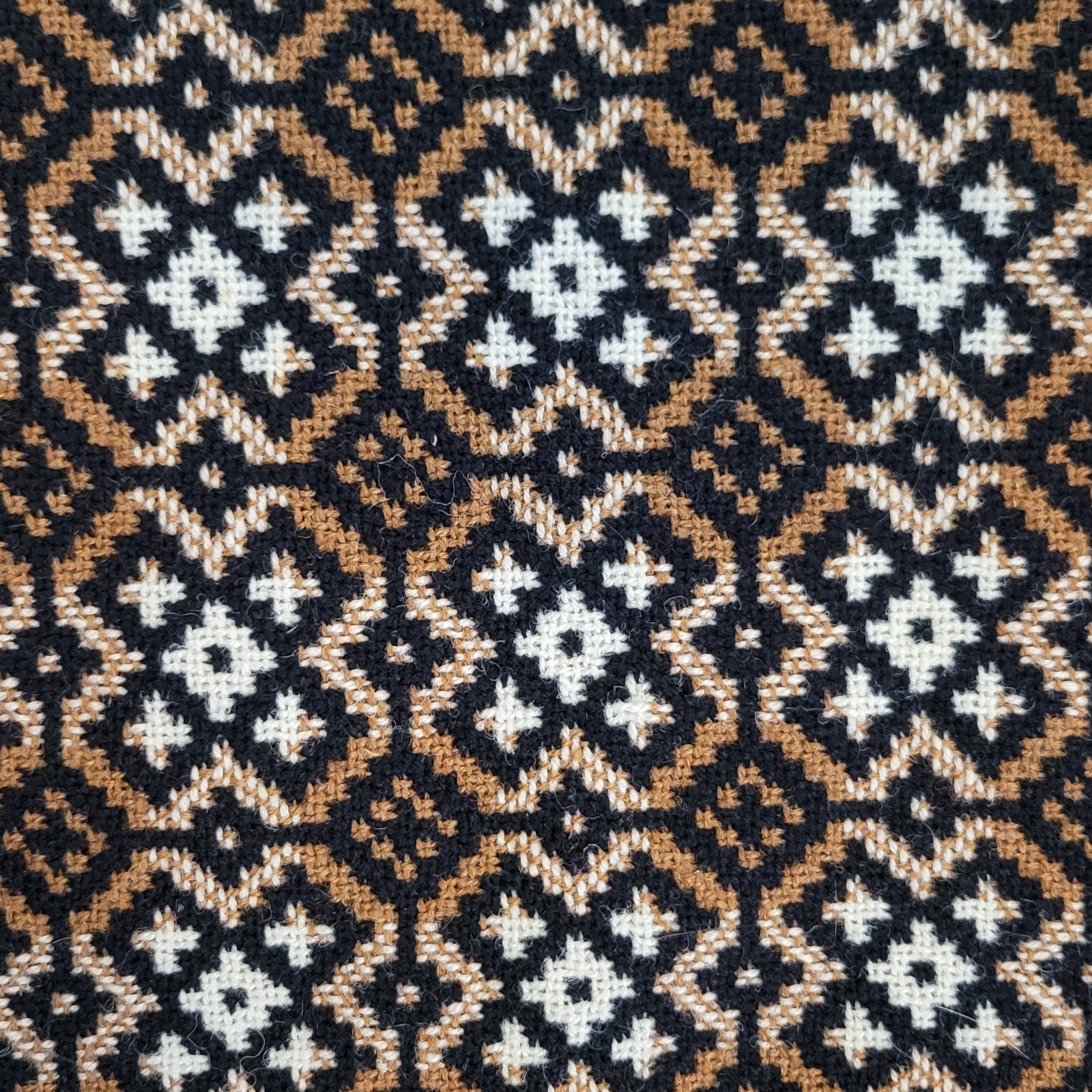 EUC Vintage 60s/70s 100% Wool Welsh Woollens Geometric Print Ladies Vest Size 12