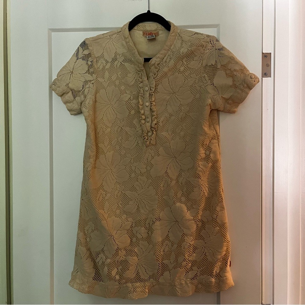 Vintage 90s Y2k Billabong Lace Floral Dress