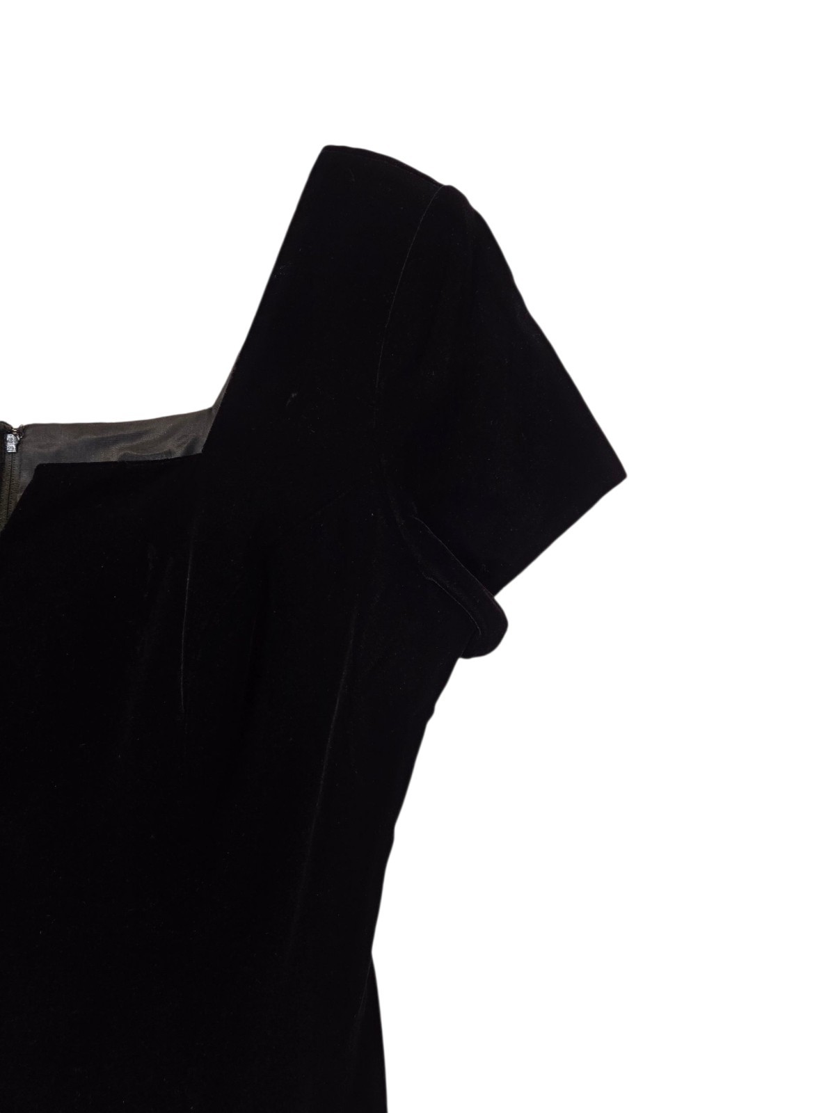 Vintage 1980s-1970s By Late Edition Union Made Black Velvet Mini Dress GUC USA