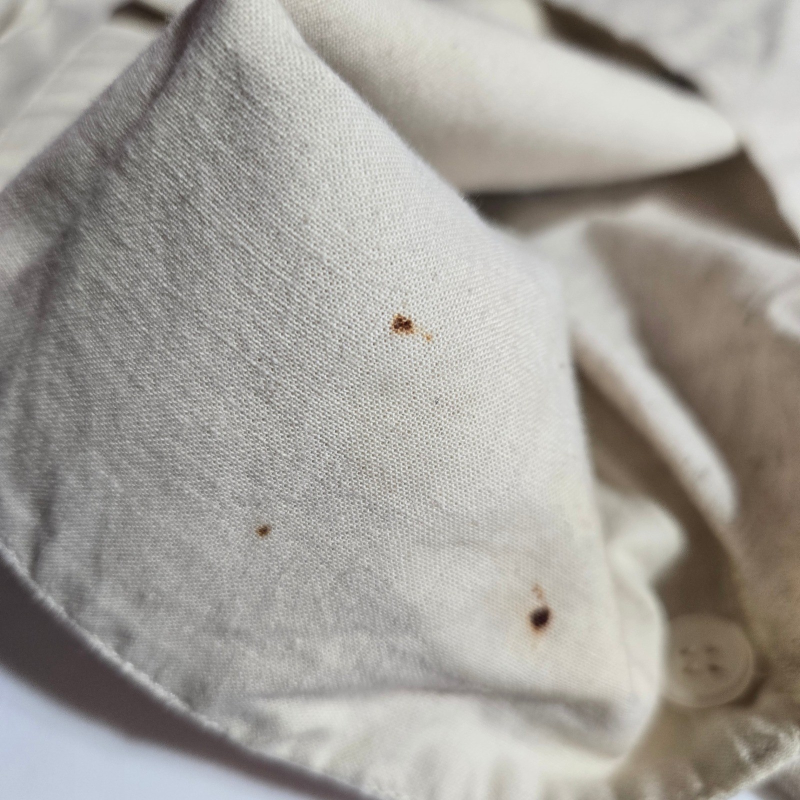 Vintage Country Wear Clothing Co Vintage Linen Blend Floral Button Top Tan 12