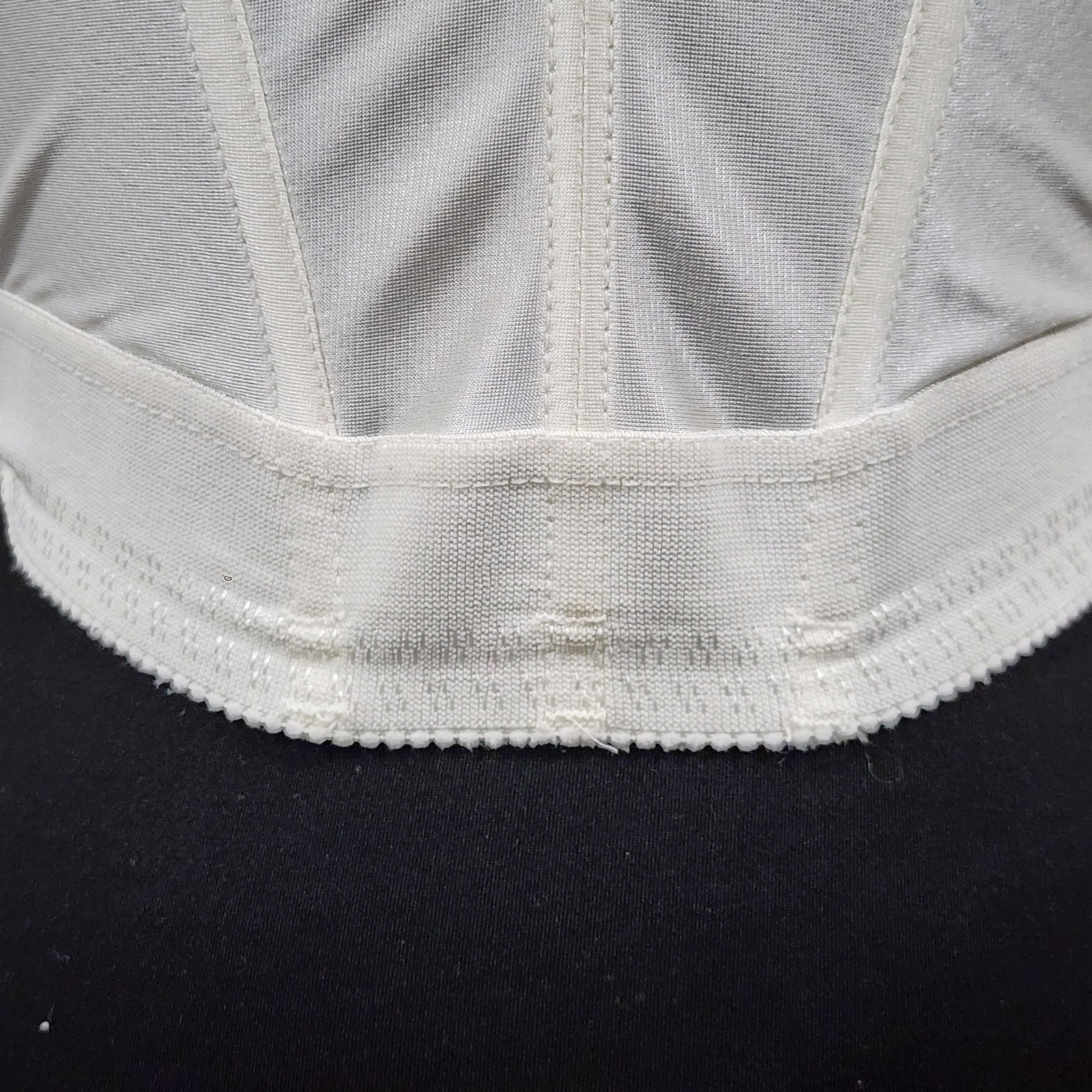 Vtg Backless by Smoothie Strapless Longline Bustier Bra Boned Low Back Ivory 36A