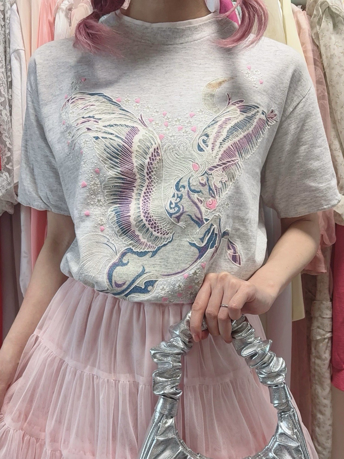 Vintage 1990s Collar Pegasus Graphic T shirt Made in USA Size M