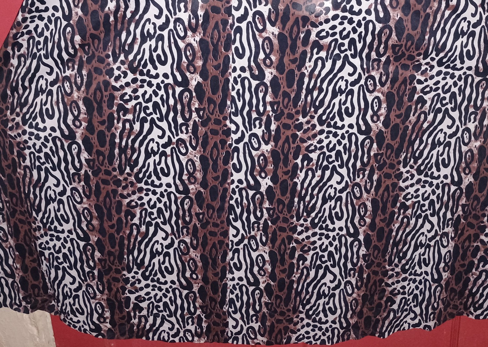 Vintage 60s 70s Elaine Sklar Nylon Animal Cheetah Leopard Print Long Robe Sz M/L