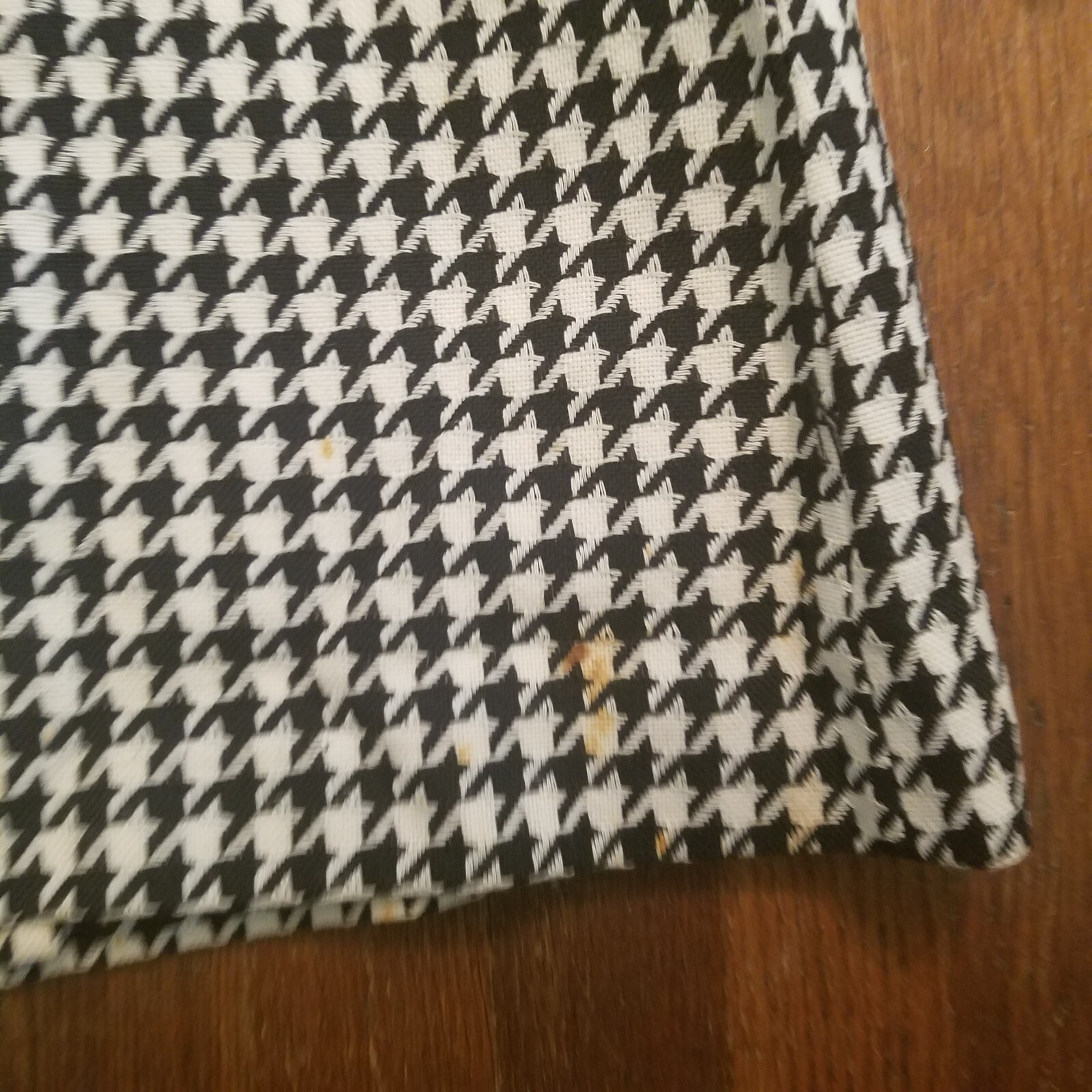 Womens Houndstooth Peacoat Jacket Vintage 50s 60s S/M Thalhimers Union Made