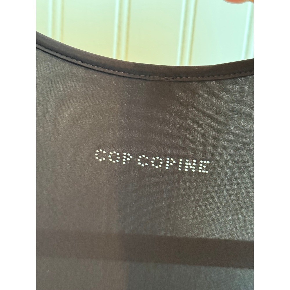 Cop Copine Black Fringe Tiered Dress FR 42 Racerback Great Gatsby LBD