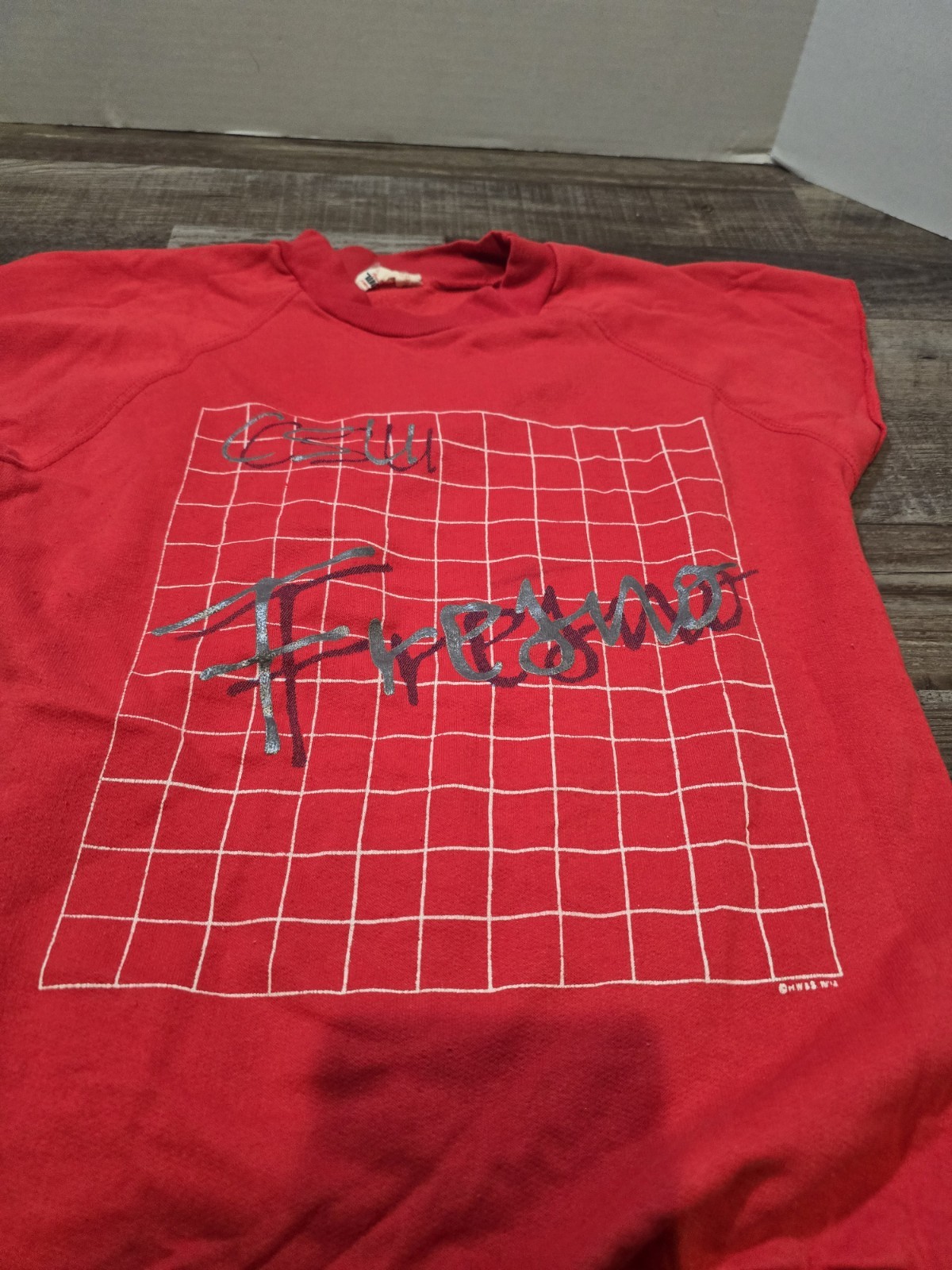 Vintage Fresno CSU Red Muscle T-shirt Medium #138