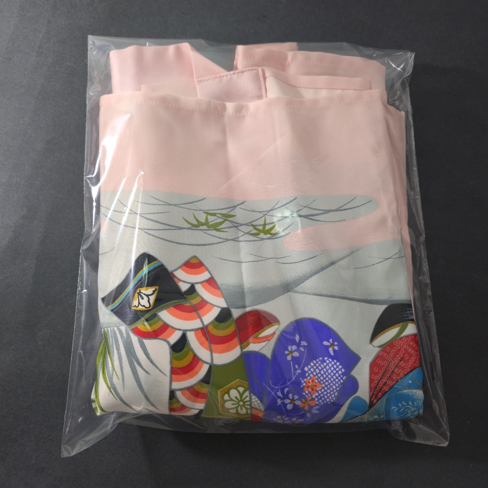 Vintage Ichiban Japan Kimono Robe Geisha Cherry Blossom Light Pink One Size NOS