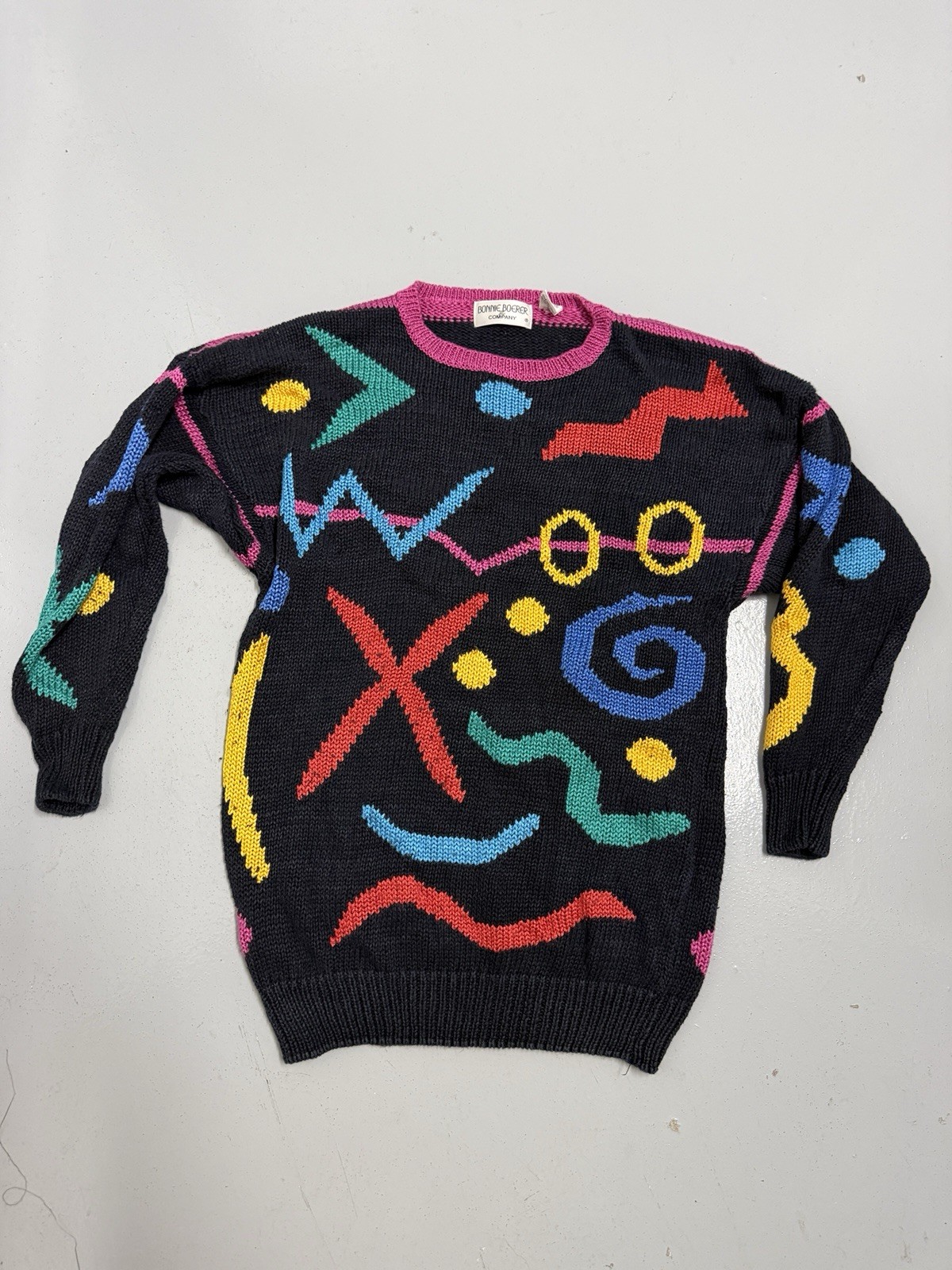 Vintage Bonnie Boerer Women’s Sz M Multicolored 80’s 90’s Pattern