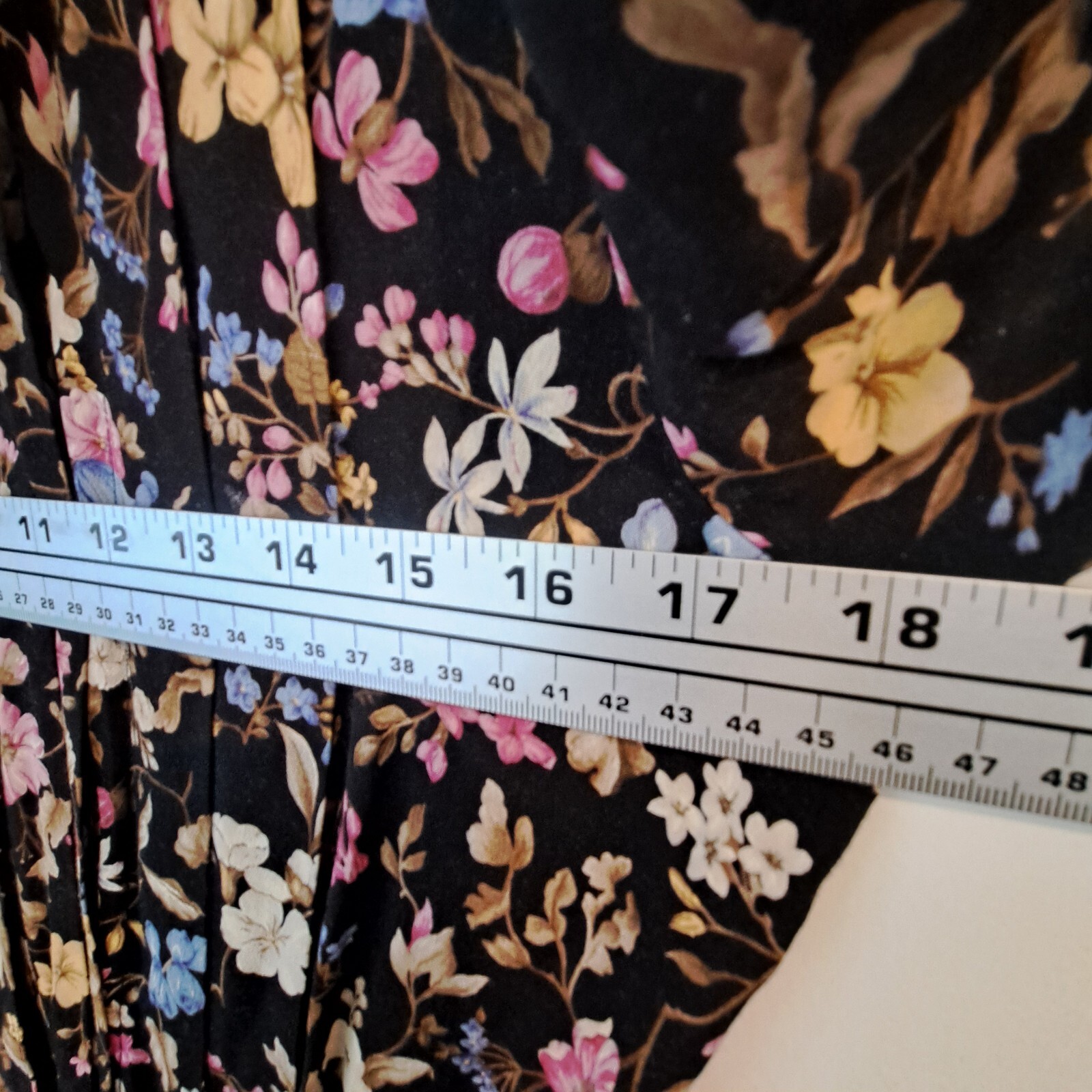 Liz Claiborne Vtg Floral Belted Dress Sz 6 Shoulder Pads Romantic Feminine Y2K