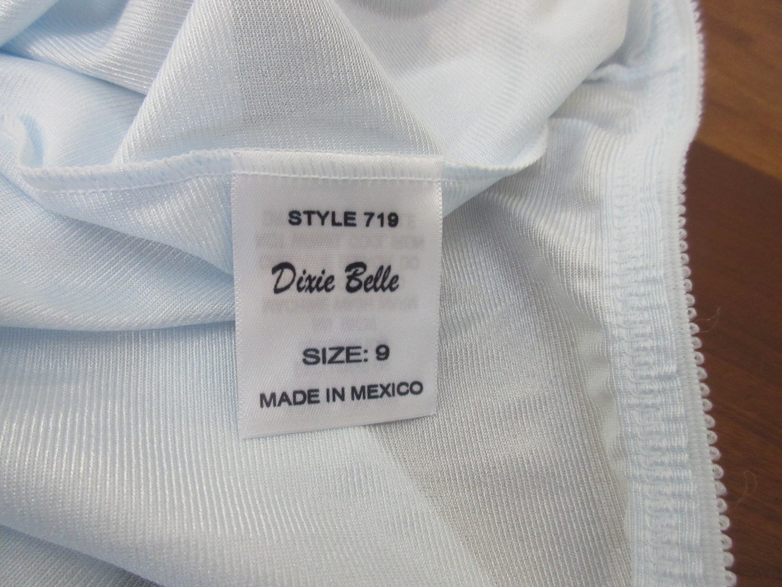 NOS DIXIE BELLE BLUE SISSY hi waist GRANNY pillow ta EMBROIDERY panties sz 9/2XL