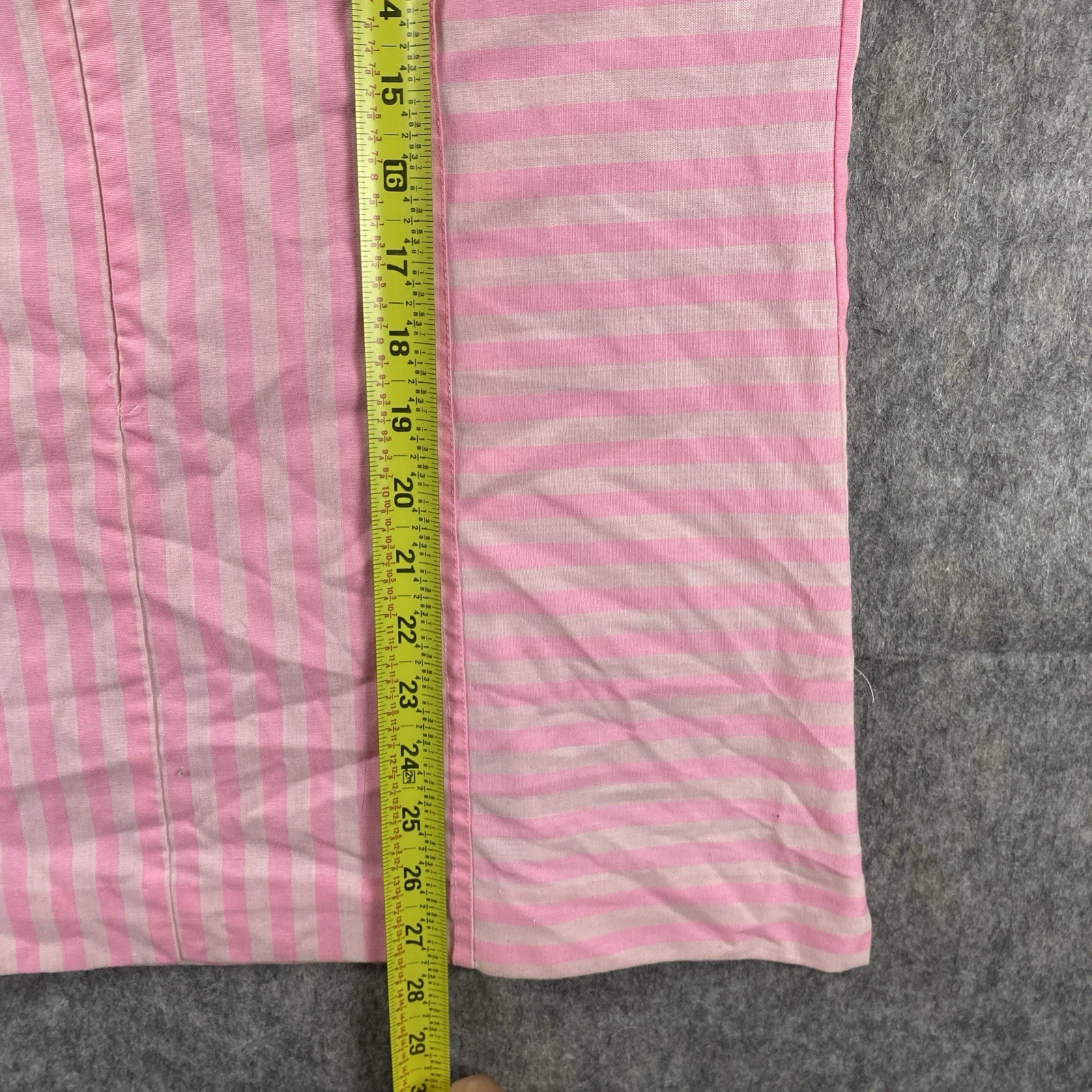True Vintage Tem Tex Over Shirt Women’s 20×27 Rockabilly Pink Striped 1950s USA