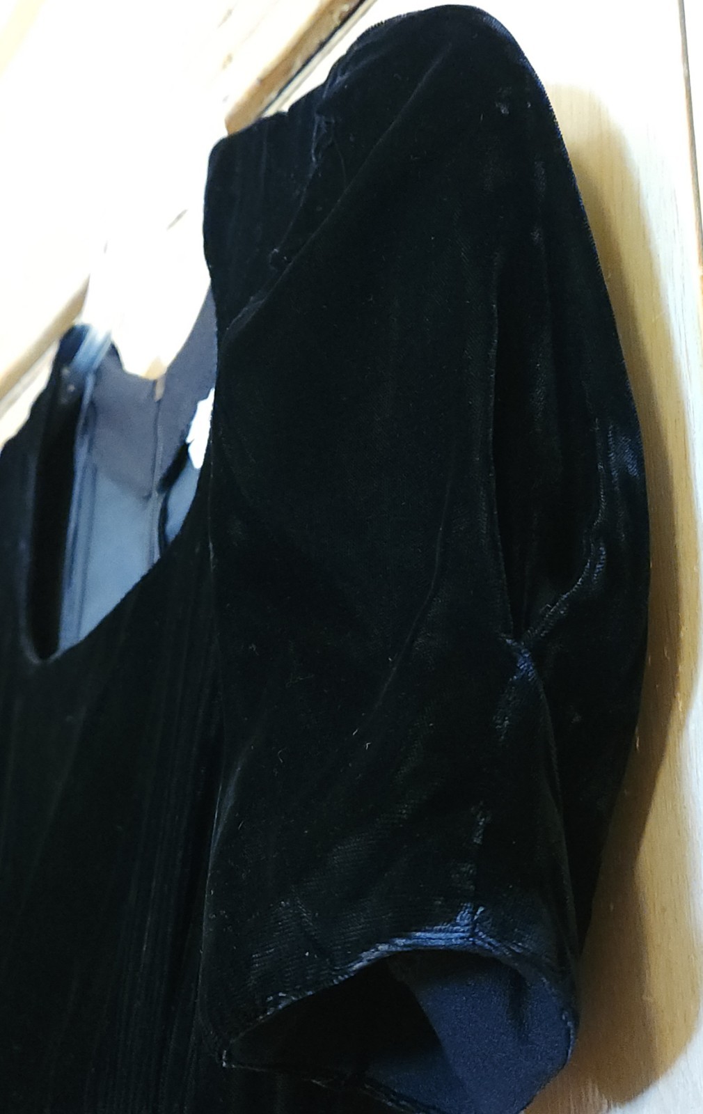 Vtg Southeastern Opera Dress Size 0 Black Velvet Crepe Skirt Lace A-line Maxi