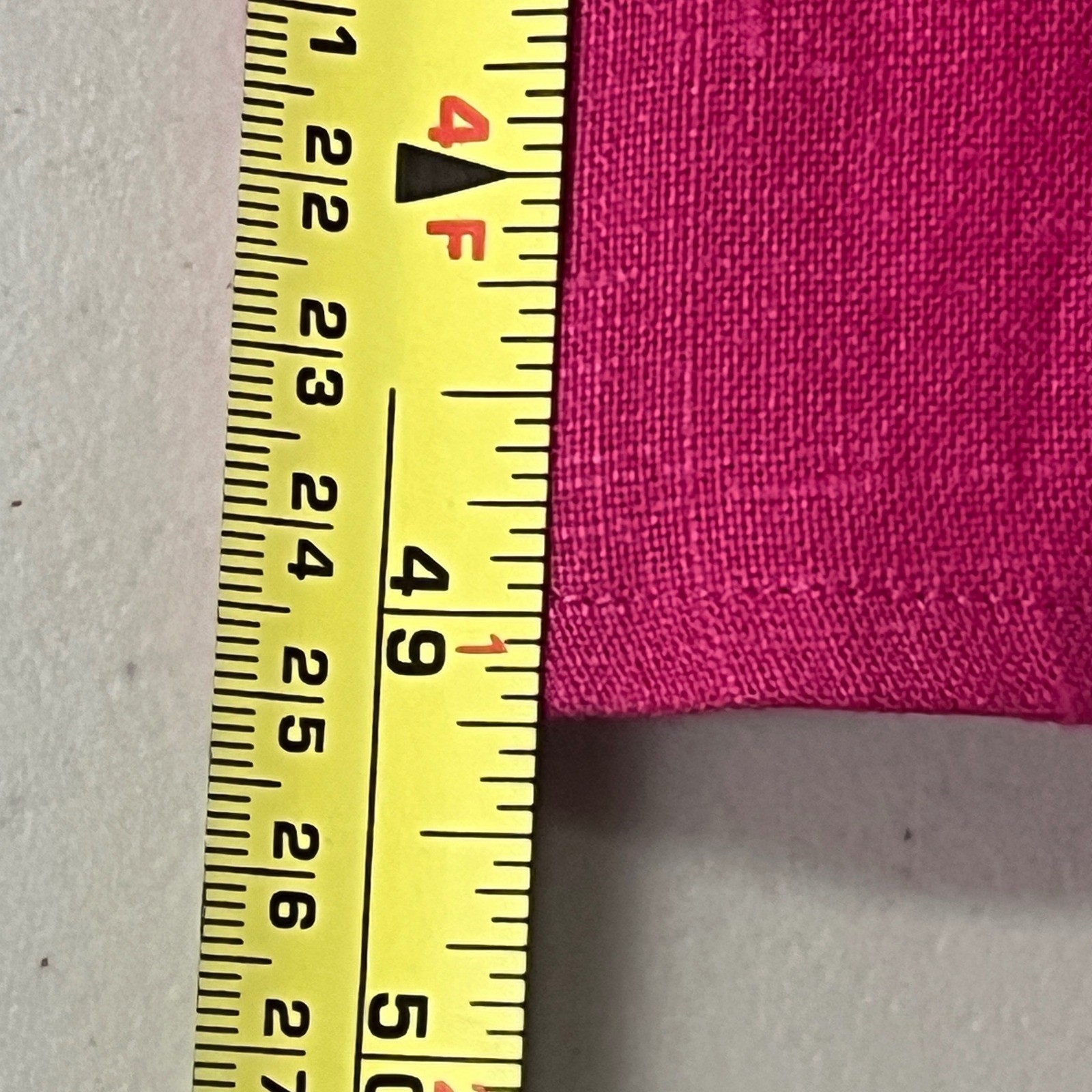 Carole Little Vintage Fuchsia Pink 100% Linen Belt Midi Shirt Dress 8 Circle 90s