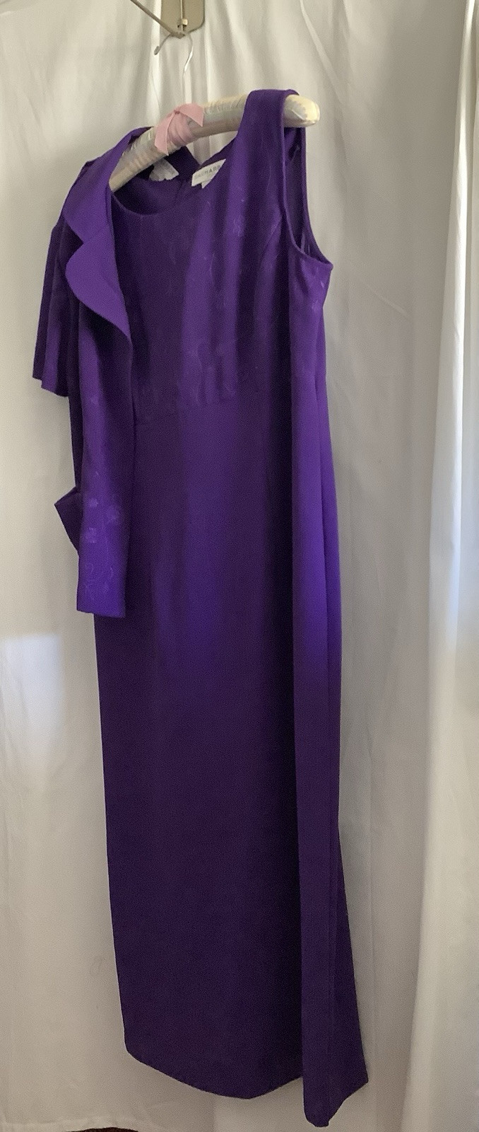 SAG HARBOR DRESS/JACKET SET (size 12) Deep Purple, Midi Excellent Condition