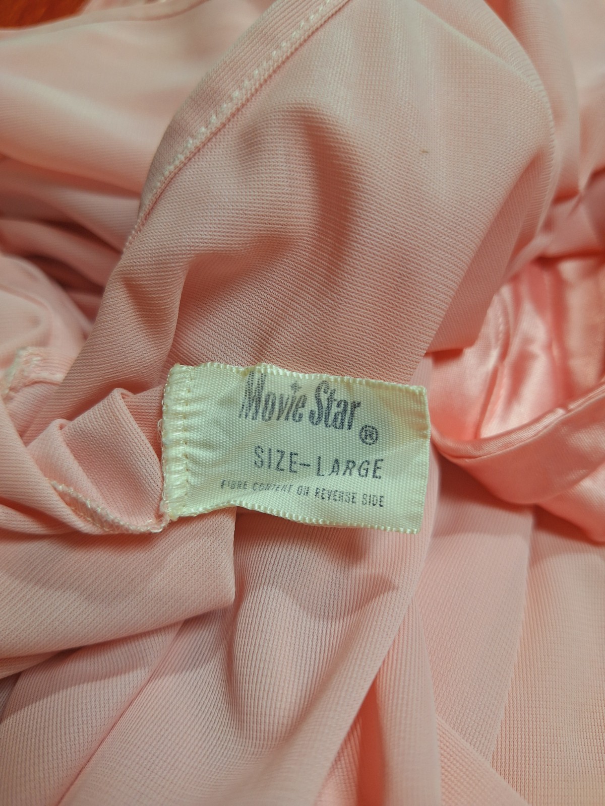 True VTG Mid-century Mod 1960s 1970s Wide Leg Nylon Pajama Jumpsuit Loungewear