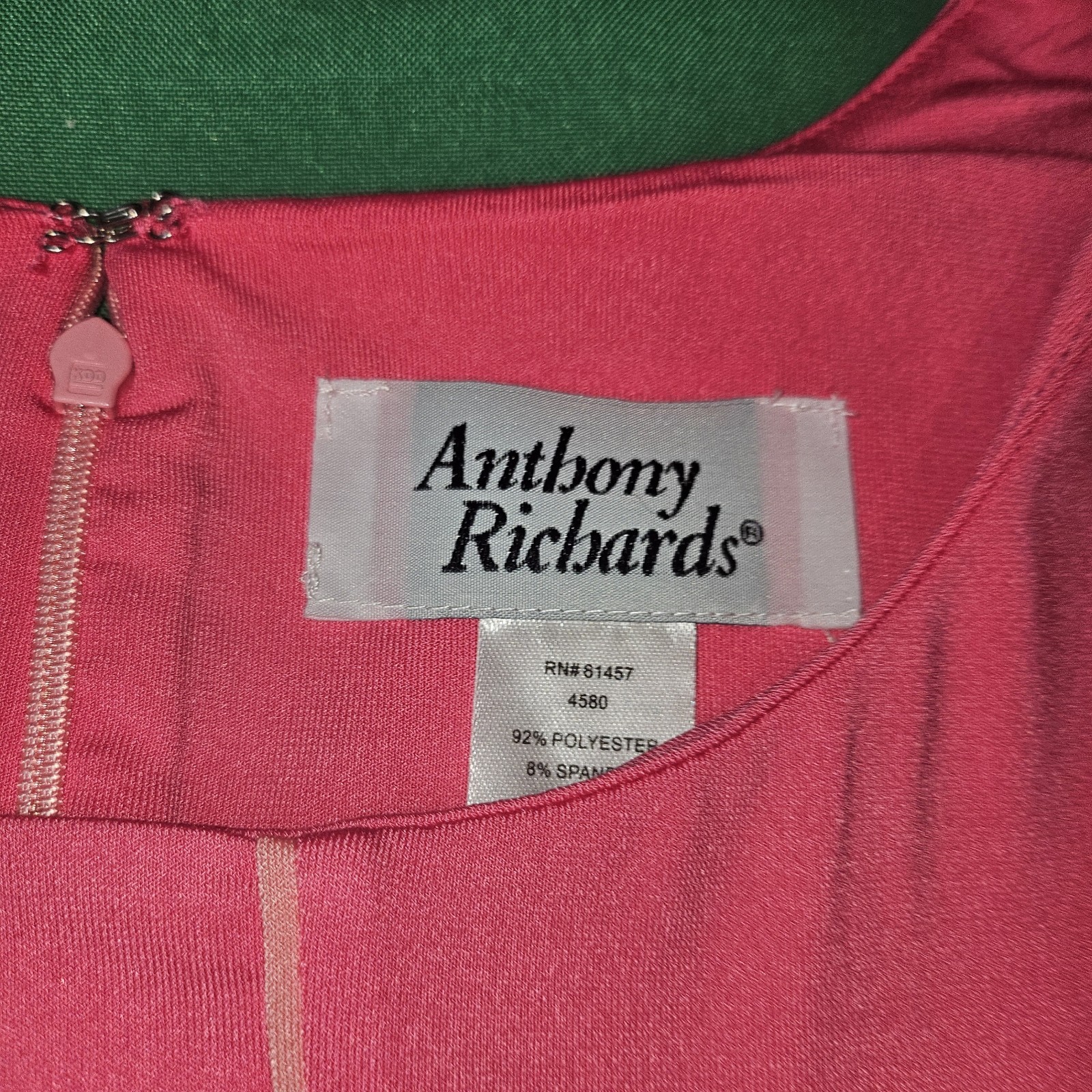 Anthony Richards Hot Pink Mod Shift Dress 1X Sleeveless A-Line Go Go Twee Retro