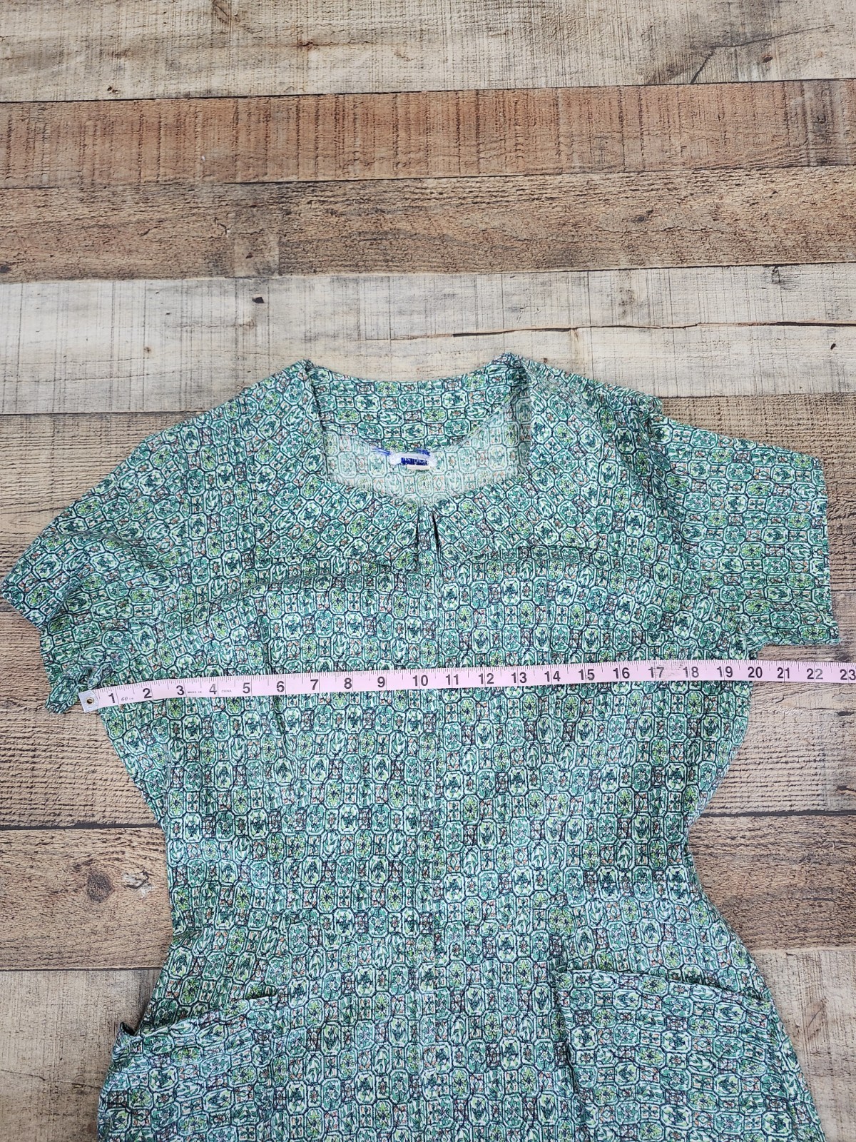 Vtg 50s Florence Mid Century Floral Dress Sz 18 Excellent Condition W Pockets