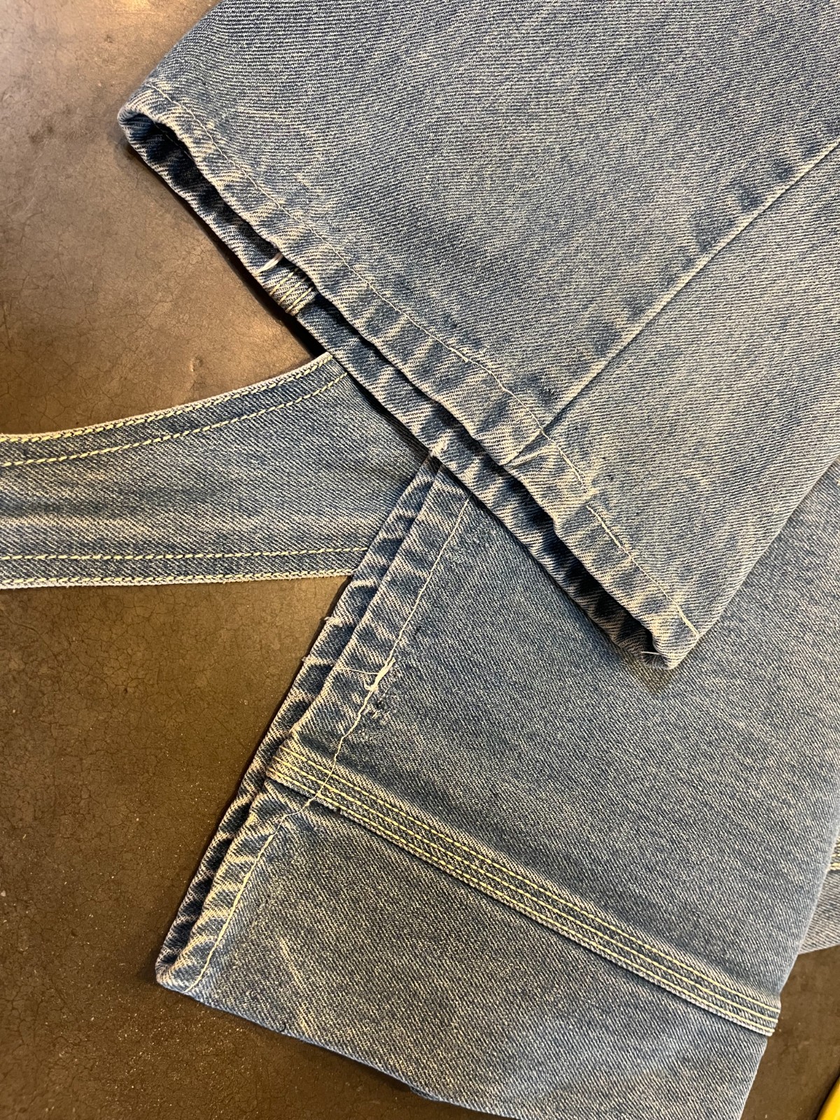 Vintage RARE Brittania Banana Cherub Denim Overalls Medium (S?) Hong Kong